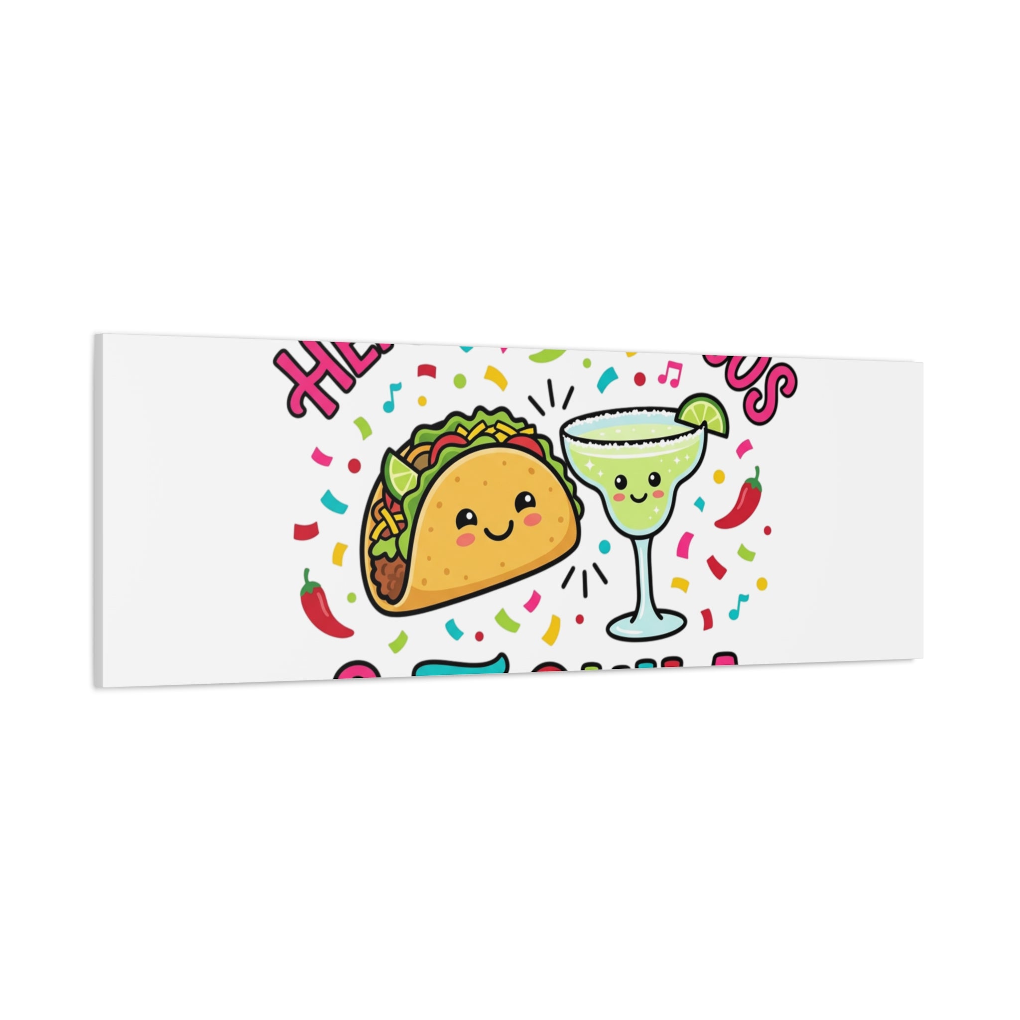 Here for the Tacos & Tequila Canvas | Cinco de Mayo fiesta decor
