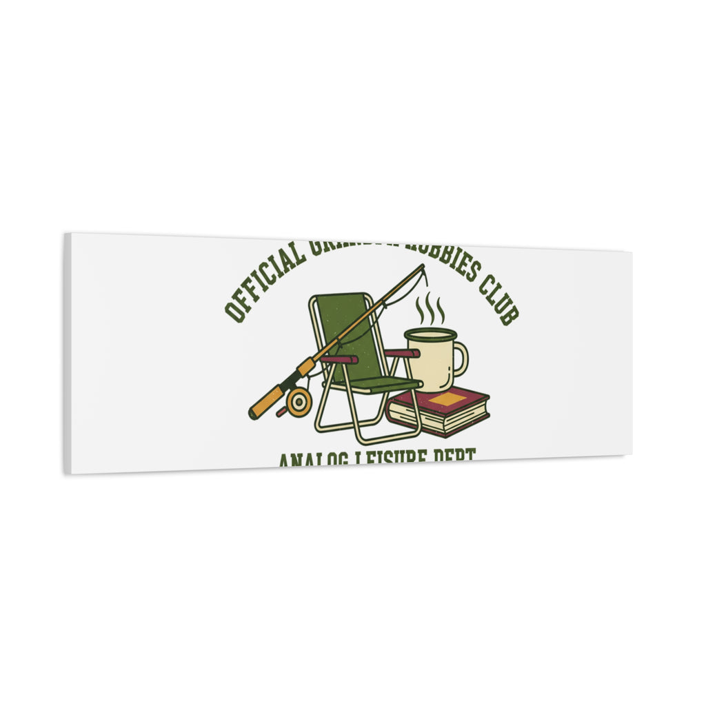 Analog Leisure Dept. Fishing Graphic Canvas | Grandpa Core, Retro Wildlife
