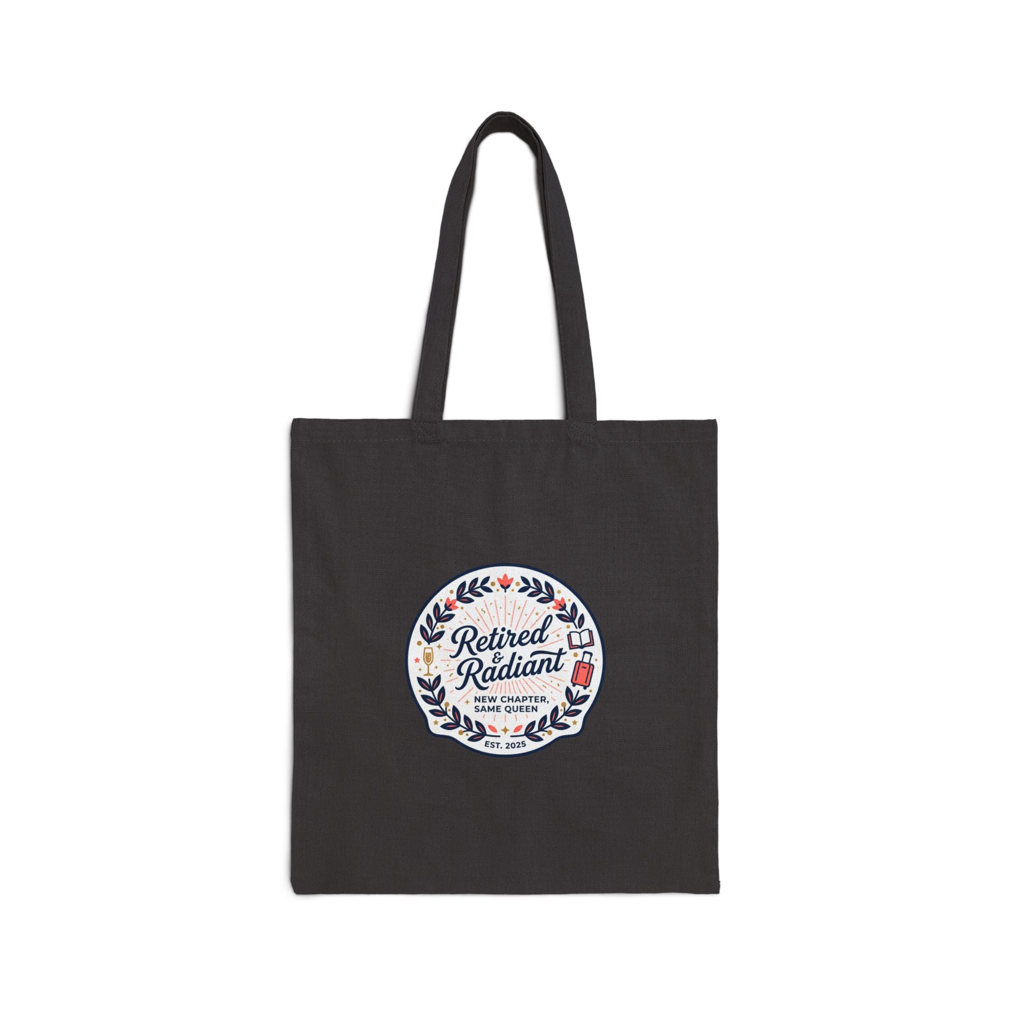 Retired & Radiant Tote, retirement gifts, personalized retirement gifts
