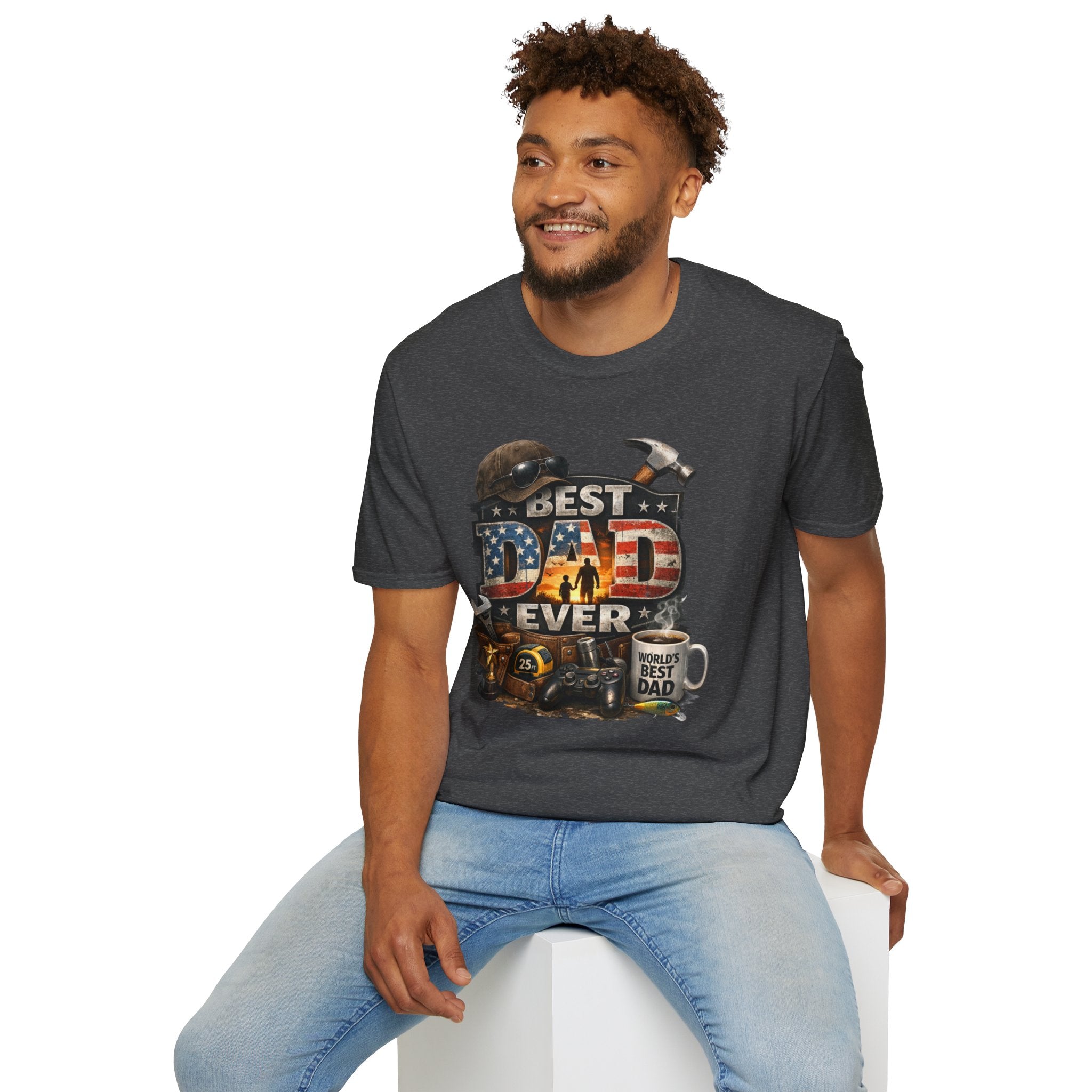 Best Dad Ever Carpenter T-Shirt – Father’s Day Tool Vintage Tee