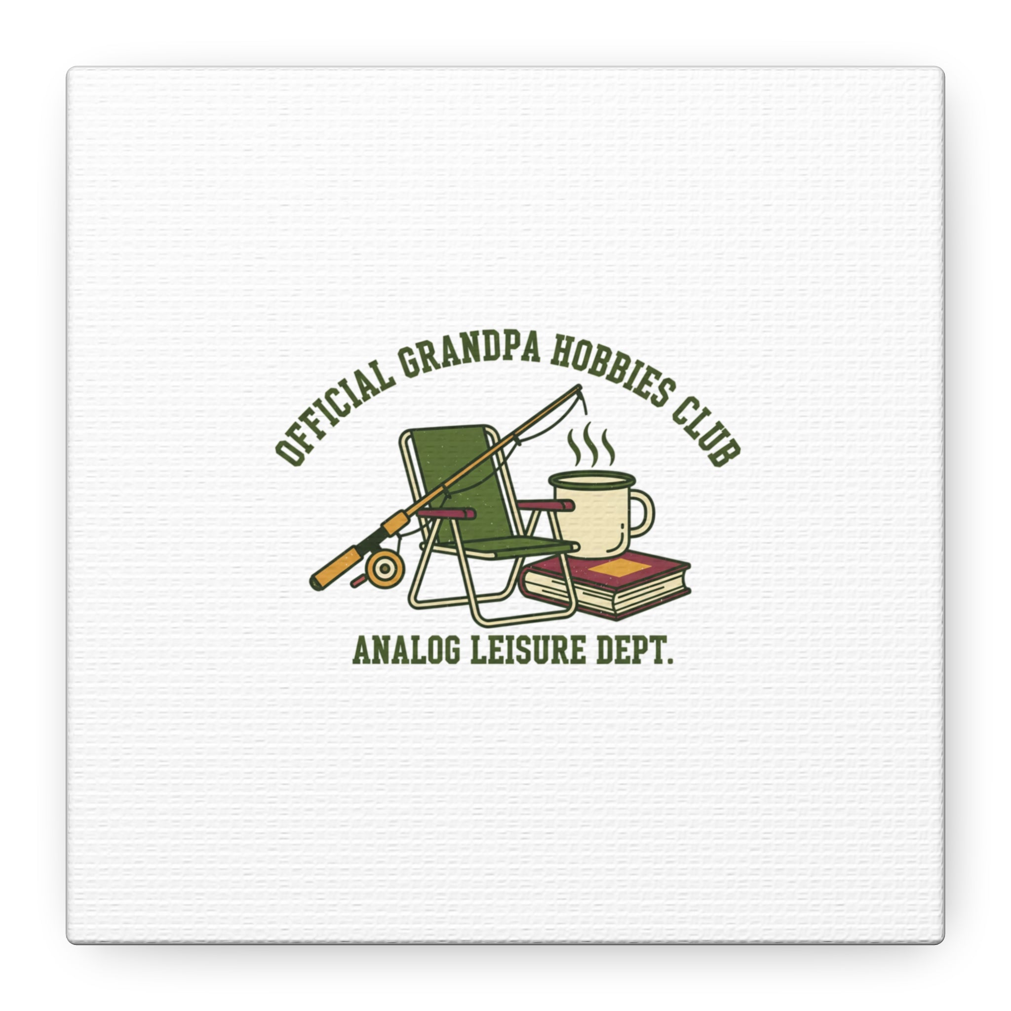 Analog Leisure Dept. Fishing Graphic Canvas | Grandpa Core, Retro Wildlife