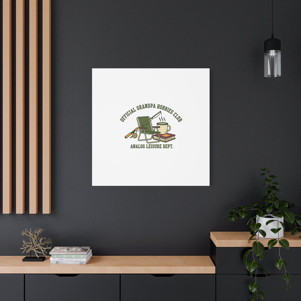 Analog Leisure Dept. Fishing Graphic Canvas | Grandpa Core, Retro Wildlife