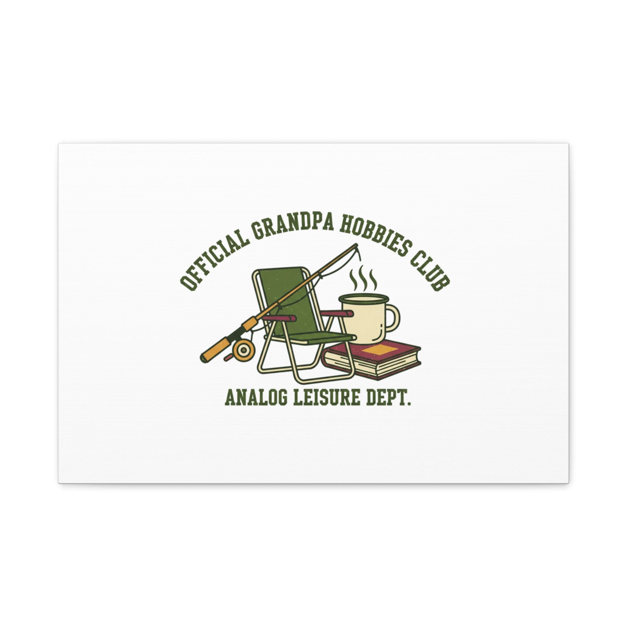 Analog Leisure Dept. Fishing Graphic Canvas | Grandpa Core, Retro Wildlife
