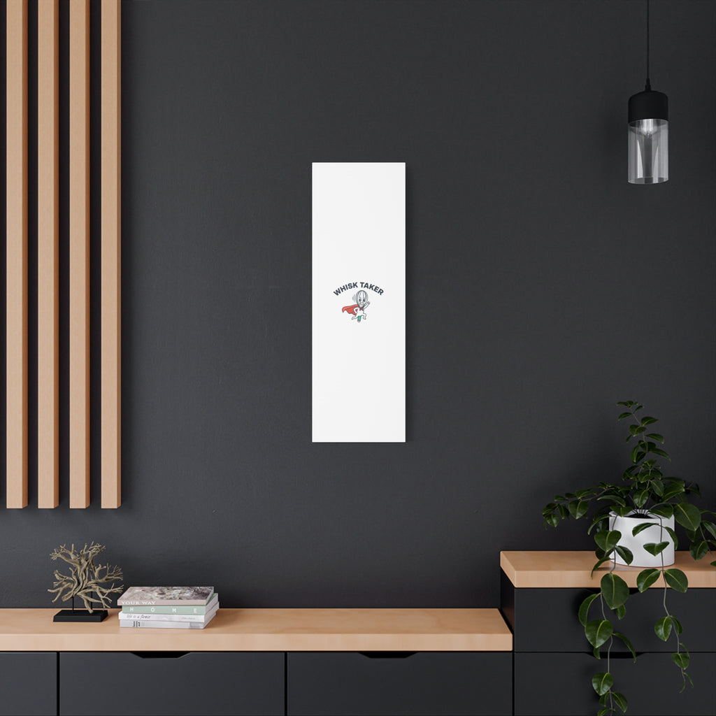 Whisk Taker Canvas, Stretched | Kitchen Pun Minimalism, cooking humor