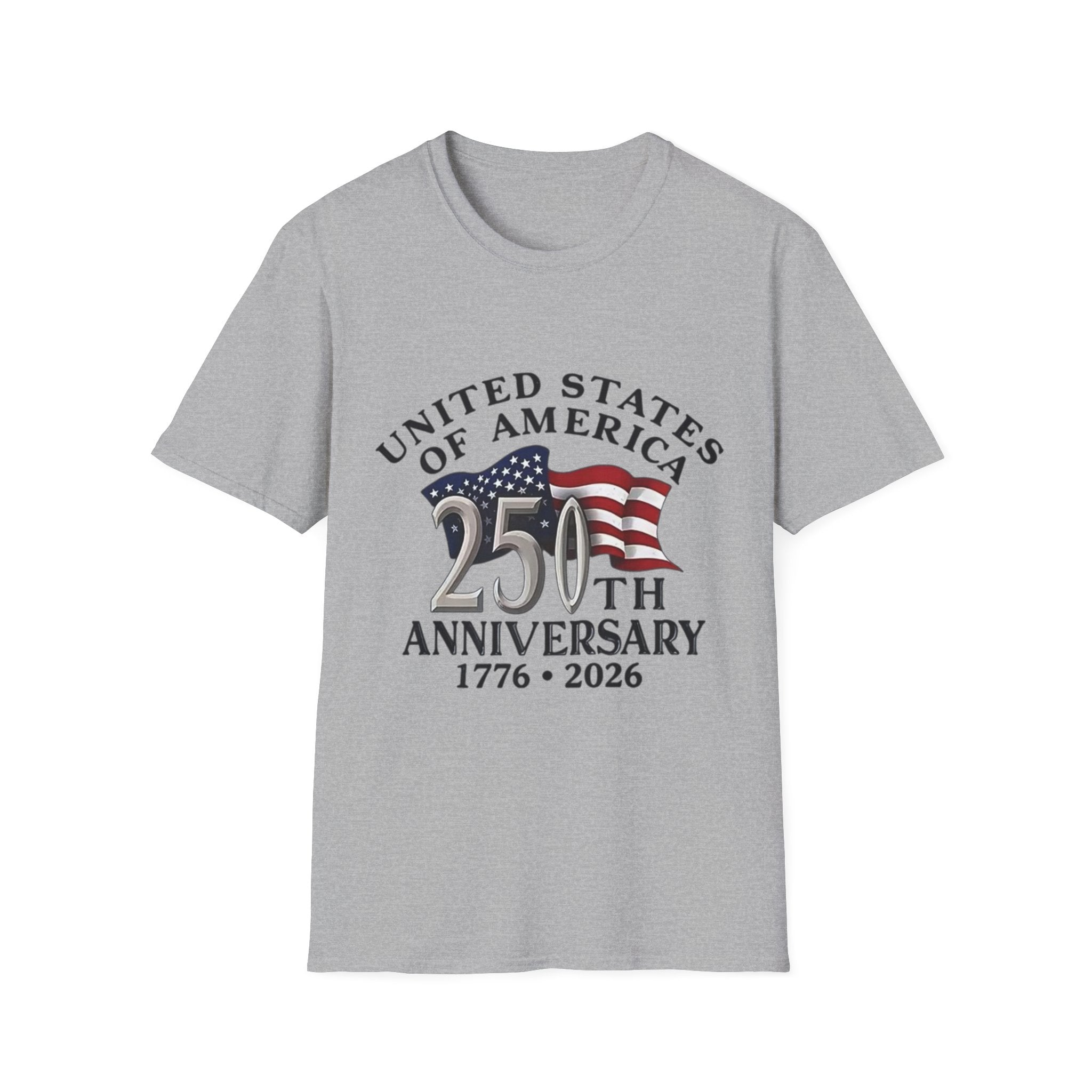 250th Anniversary T-Shirt — United States of America 1776–2026 Flag Tee