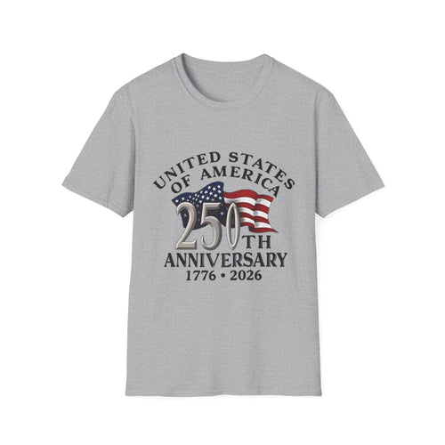 250th Anniversary T-Shirt — United States of America 1776–2026 Flag Tee