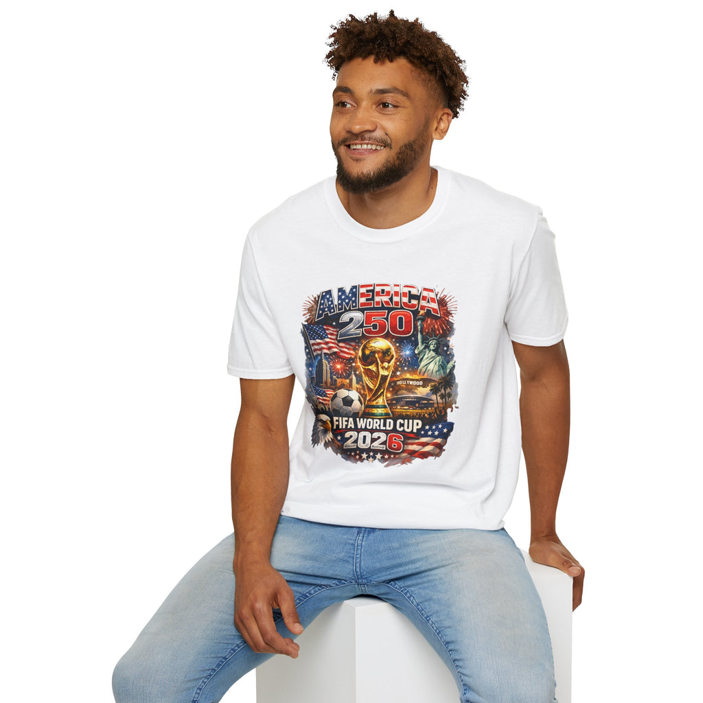 T-Shirt FIFA — America 250 World Cup 2026 Patriotic Soccer Celebration