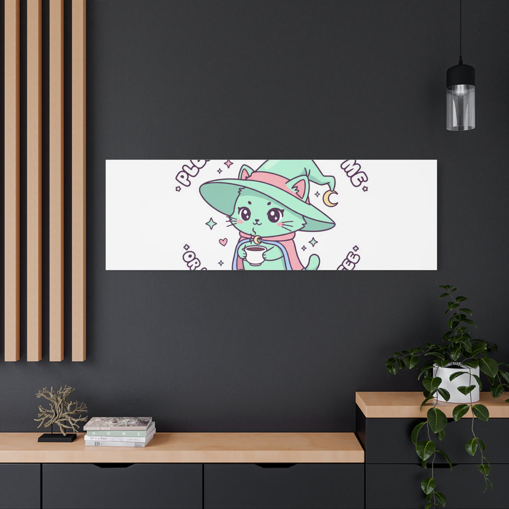 Please Be Nice To Me Canvas | Soft Threat kawaii menacing art