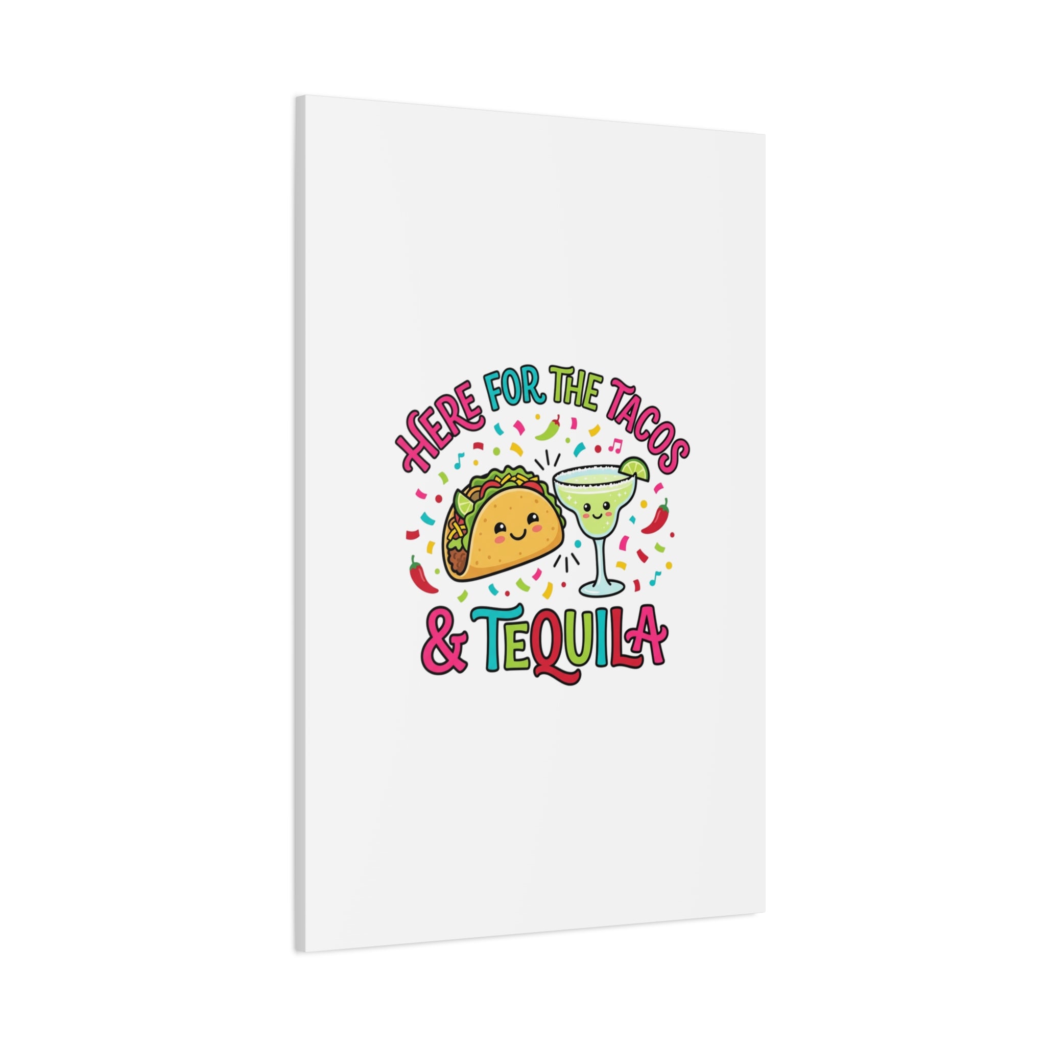 Here for the Tacos & Tequila Canvas | Cinco de Mayo fiesta decor