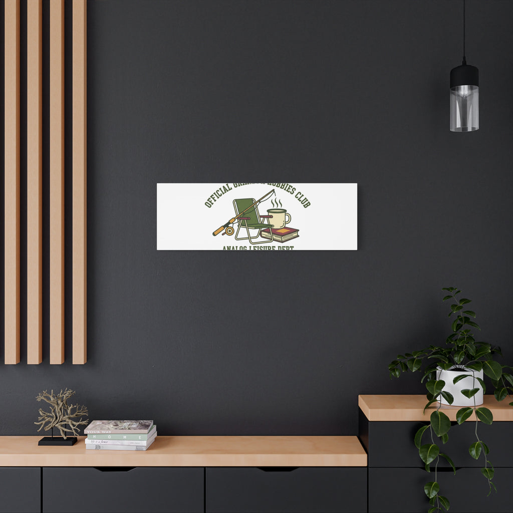 Analog Leisure Dept. Fishing Graphic Canvas | Grandpa Core, Retro Wildlife