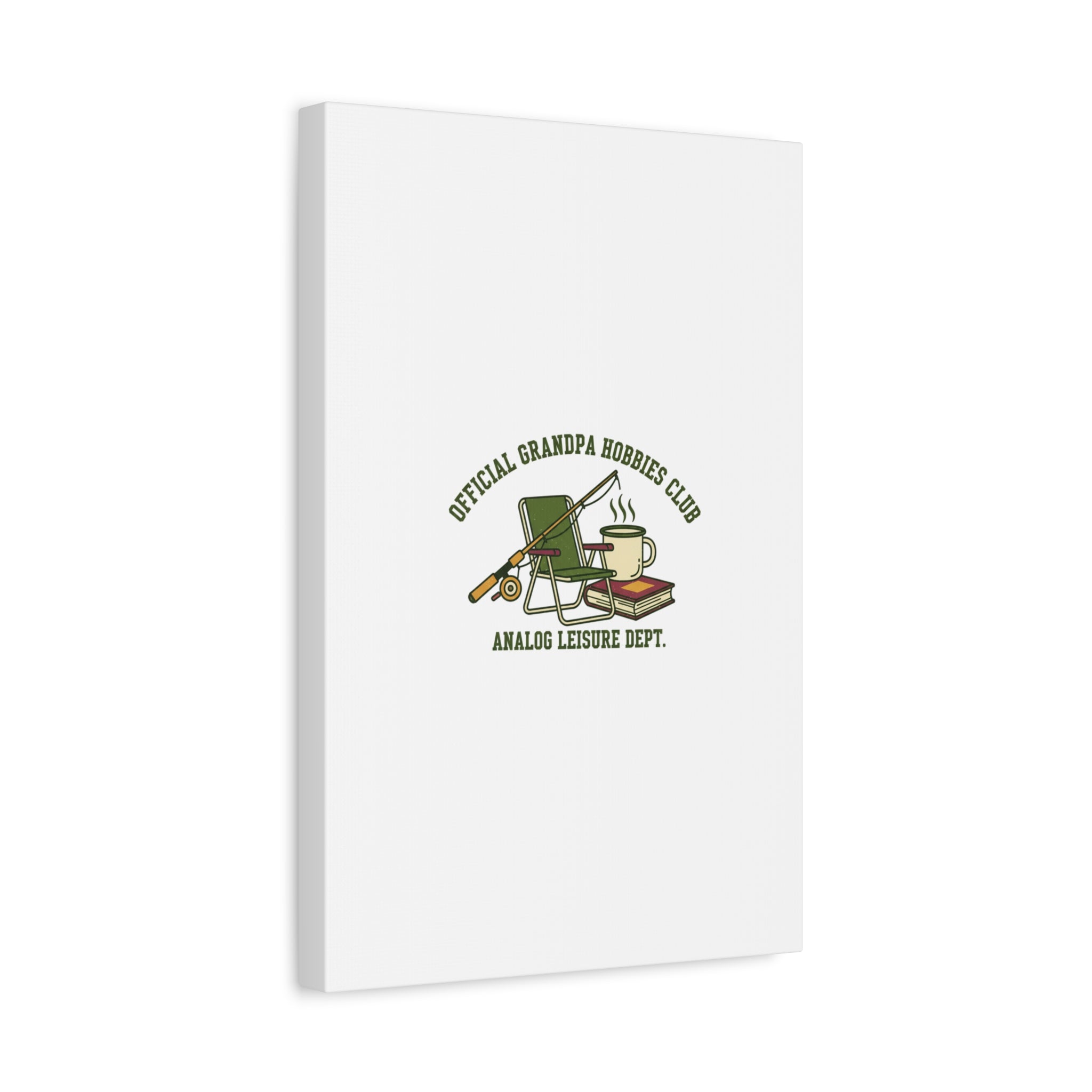 Analog Leisure Dept. Fishing Graphic Canvas | Grandpa Core, Retro Wildlife