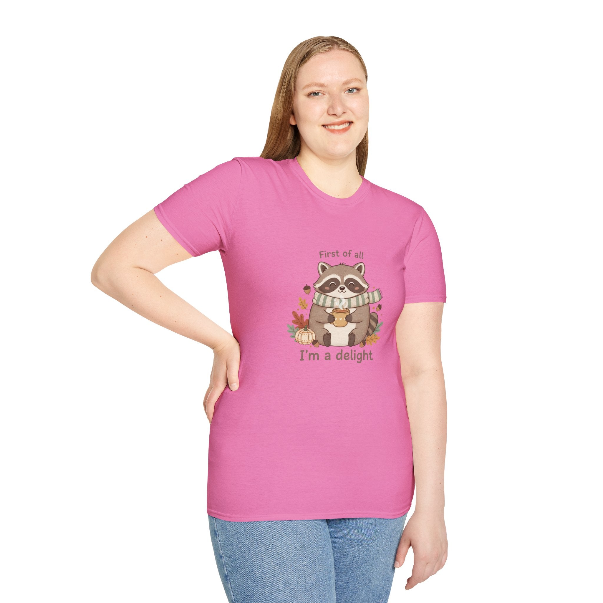 Cozy Raccoon Autumn Shirt | I'm a delight tee