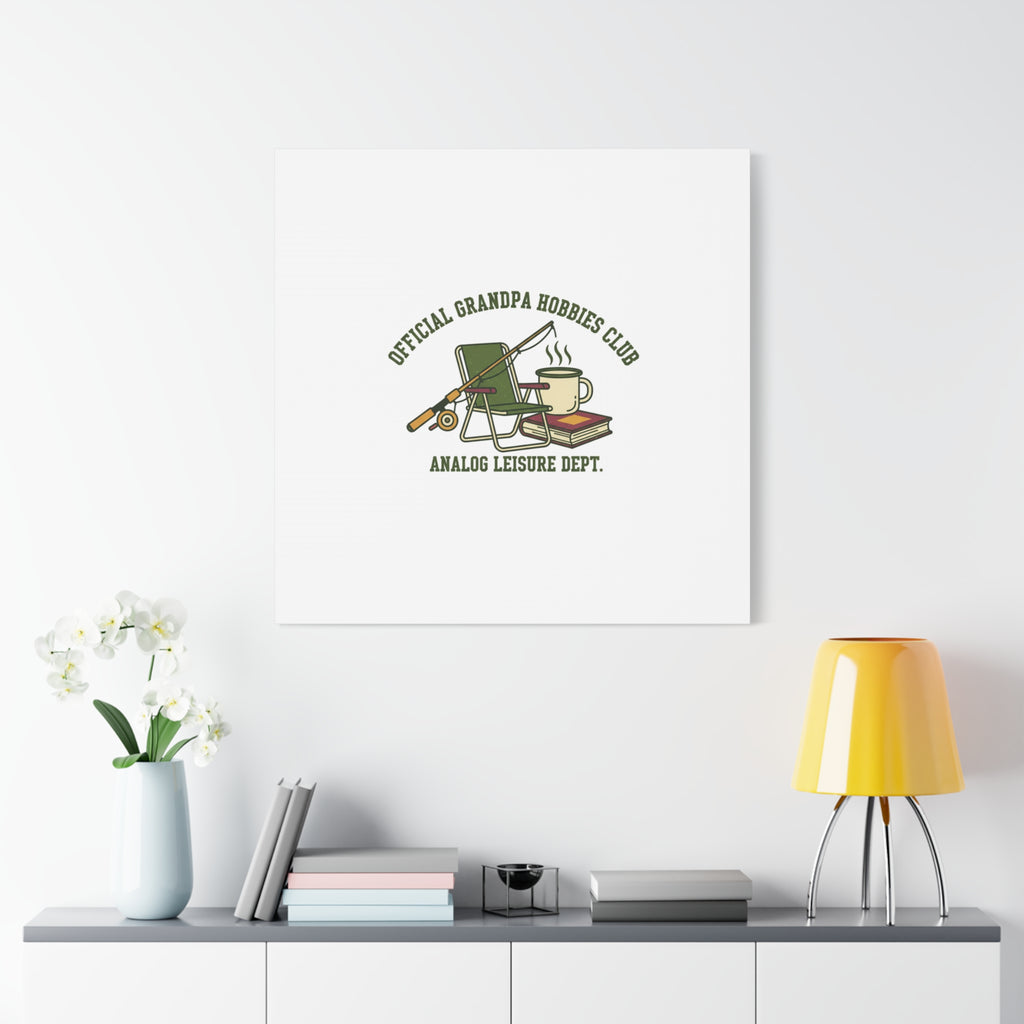 Analog Leisure Dept. Fishing Graphic Canvas | Grandpa Core, Retro Wildlife