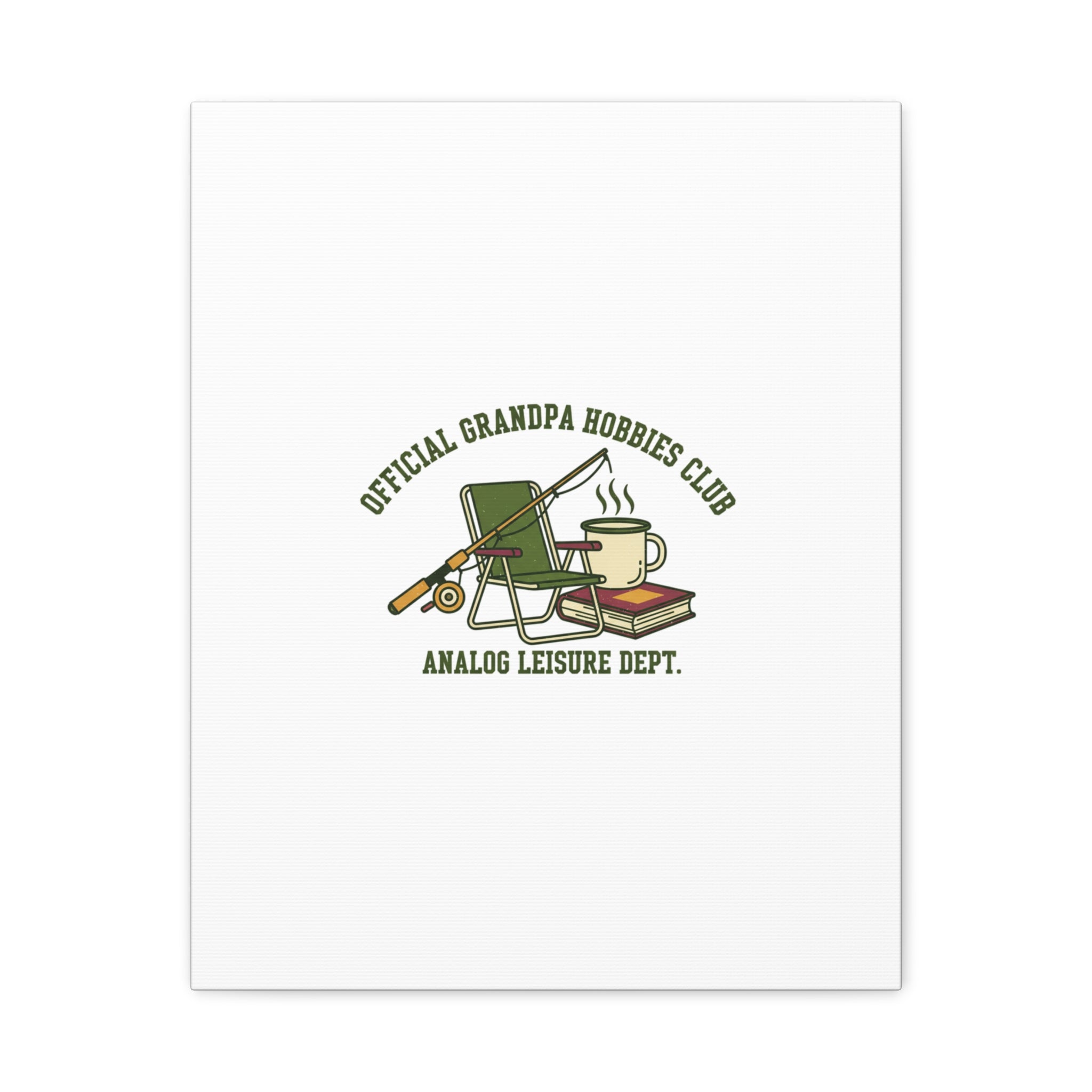 Analog Leisure Dept. Fishing Graphic Canvas | Grandpa Core, Retro Wildlife