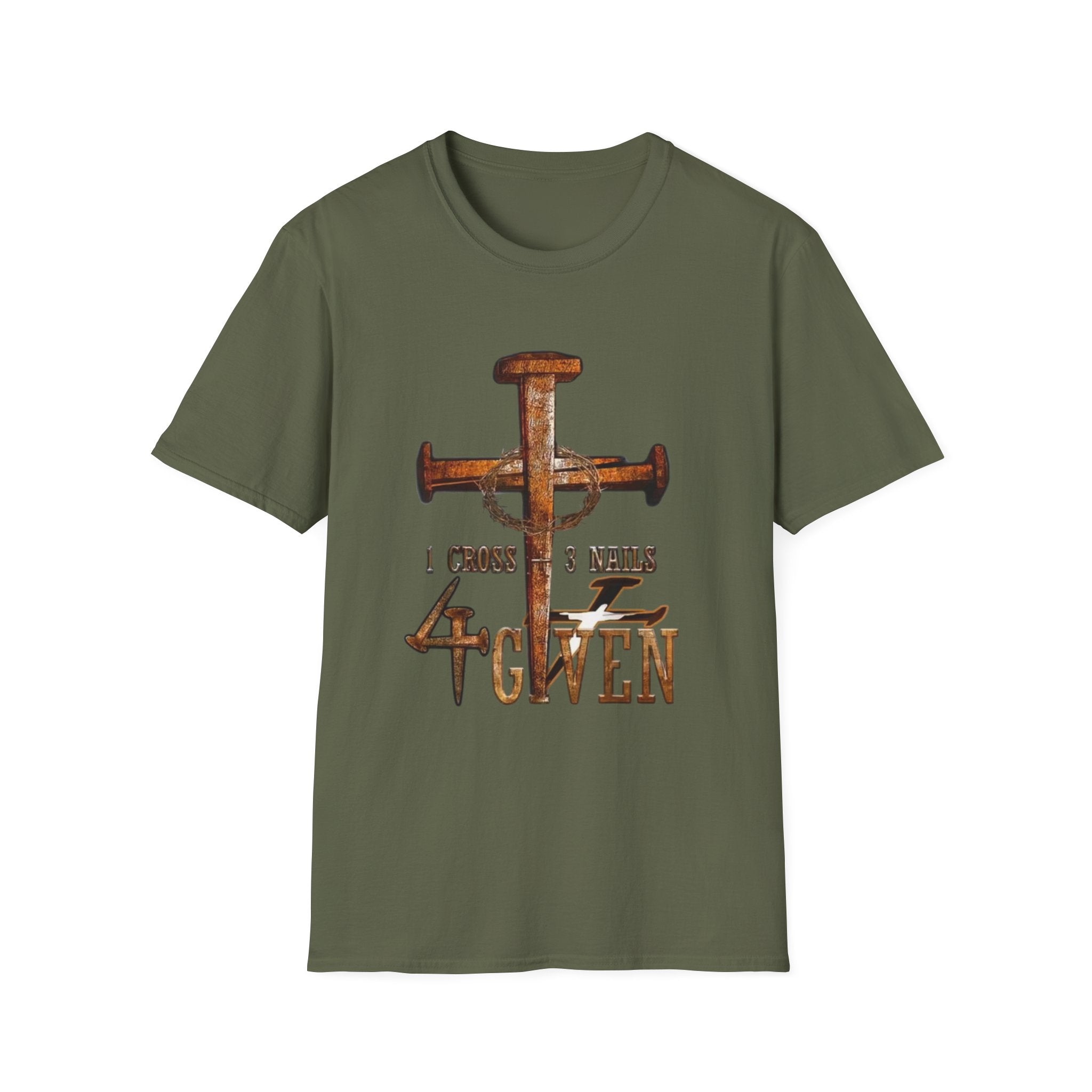 4 Given Cross Nails T‑Shirt — Rustic Christian Faith Tee (I Choose 3 Nails 2 Nails)