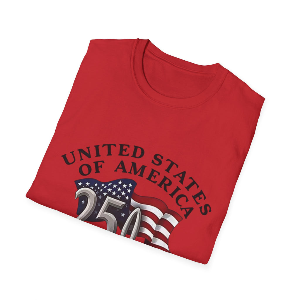 250th Anniversary T-Shirt — United States of America 1776–2026 Flag Tee
