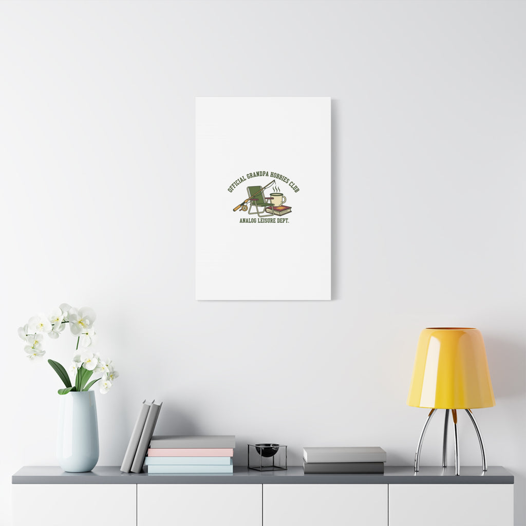 Analog Leisure Dept. Fishing Graphic Canvas | Grandpa Core, Retro Wildlife