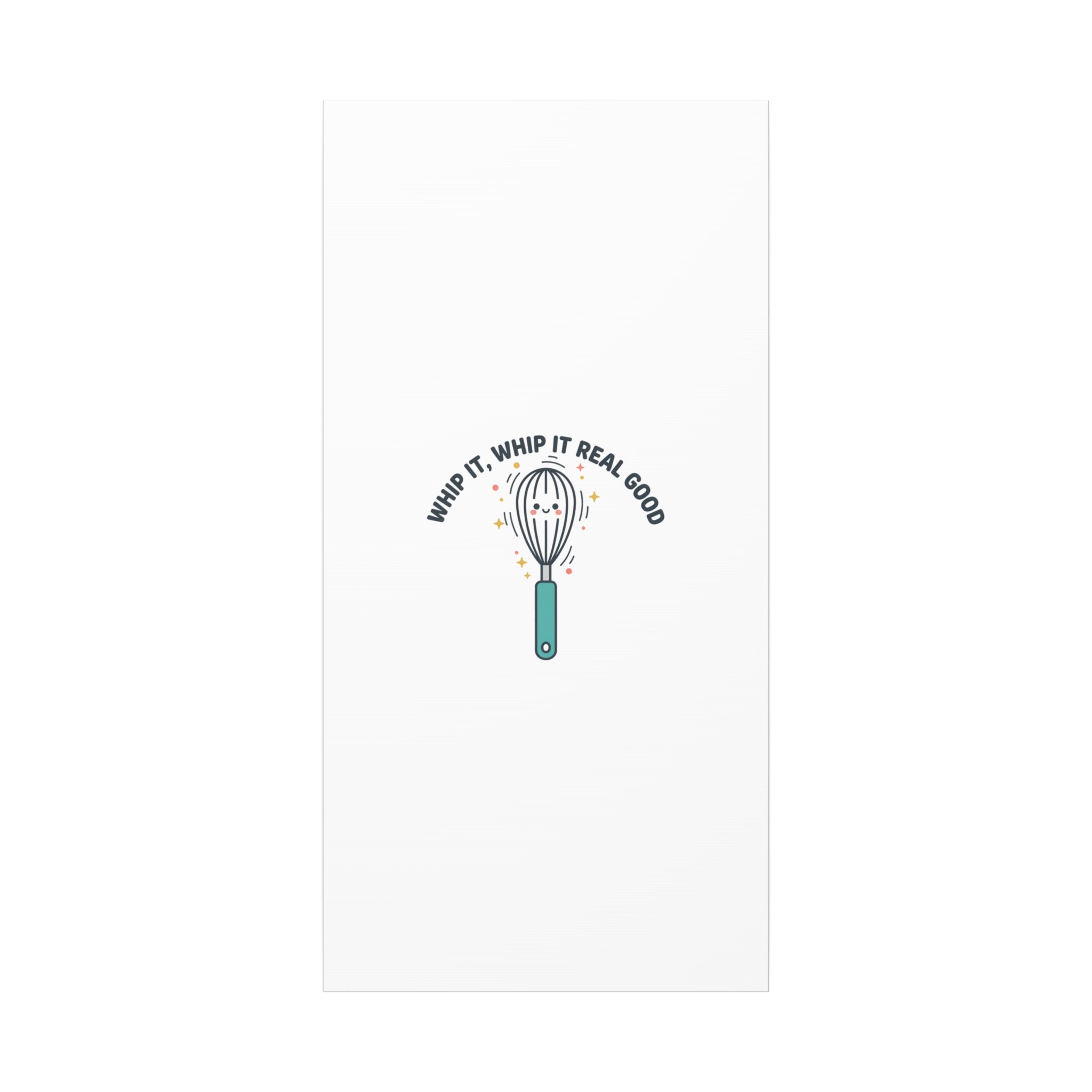 Whip It, Whip It Real Good Canvas | Kitchen Pun Minimalism, Cooking Humor