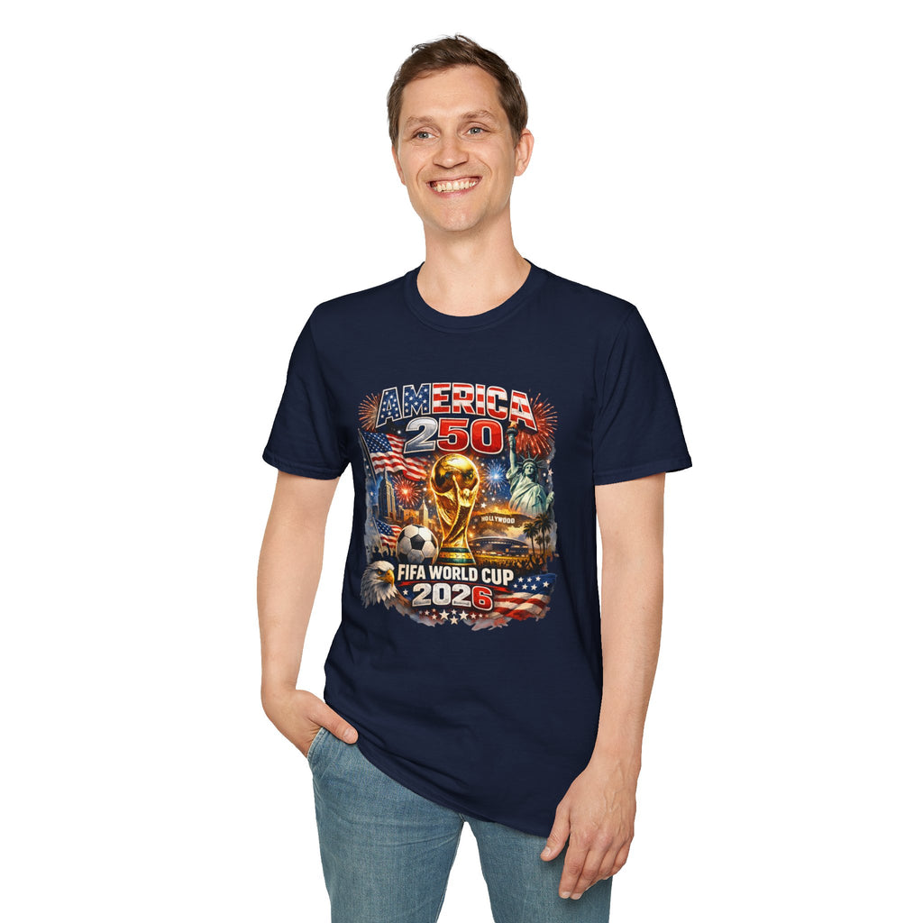 T-Shirt FIFA — America 250 World Cup 2026 Patriotic Soccer Celebration