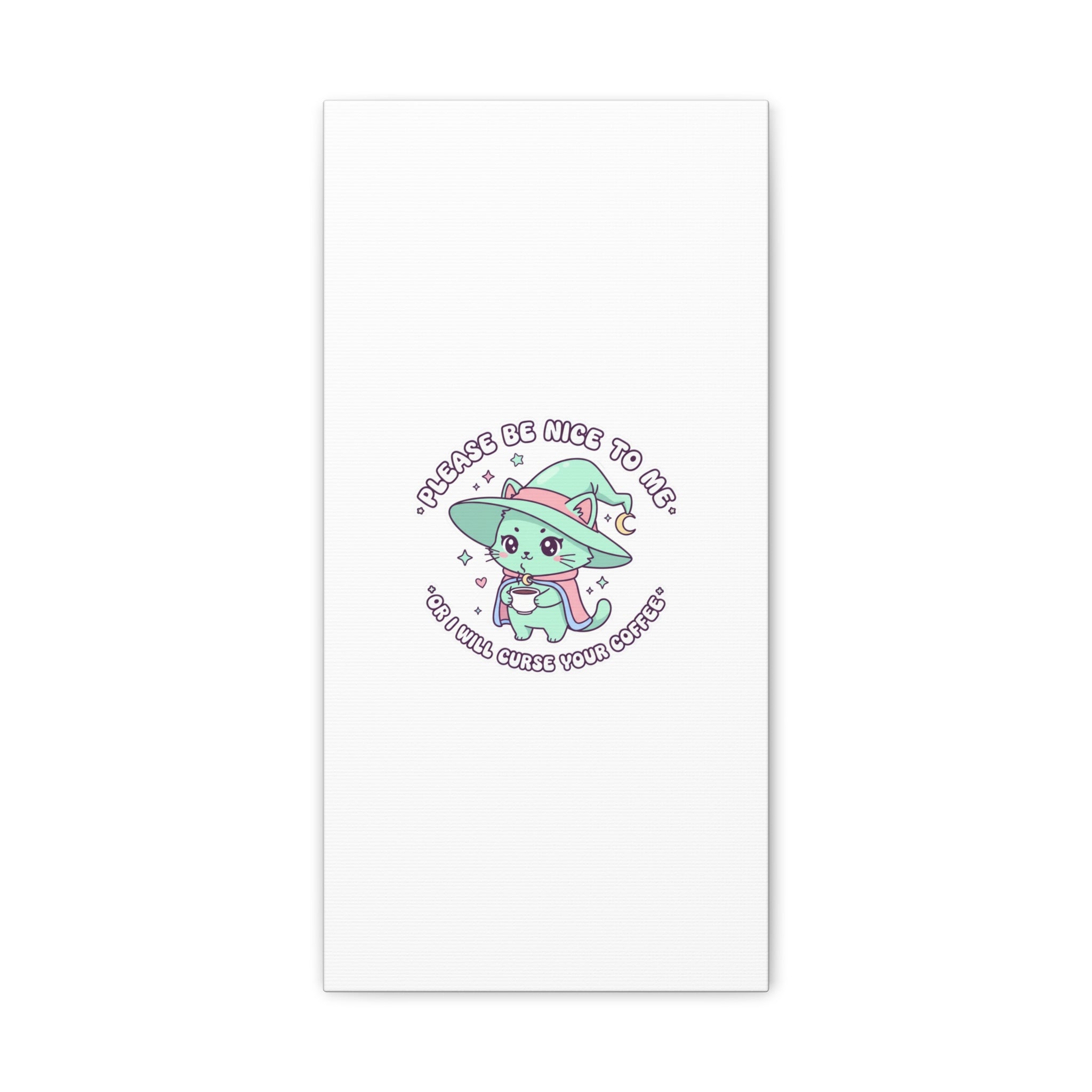 Please Be Nice To Me Canvas | Soft Threat kawaii menacing art