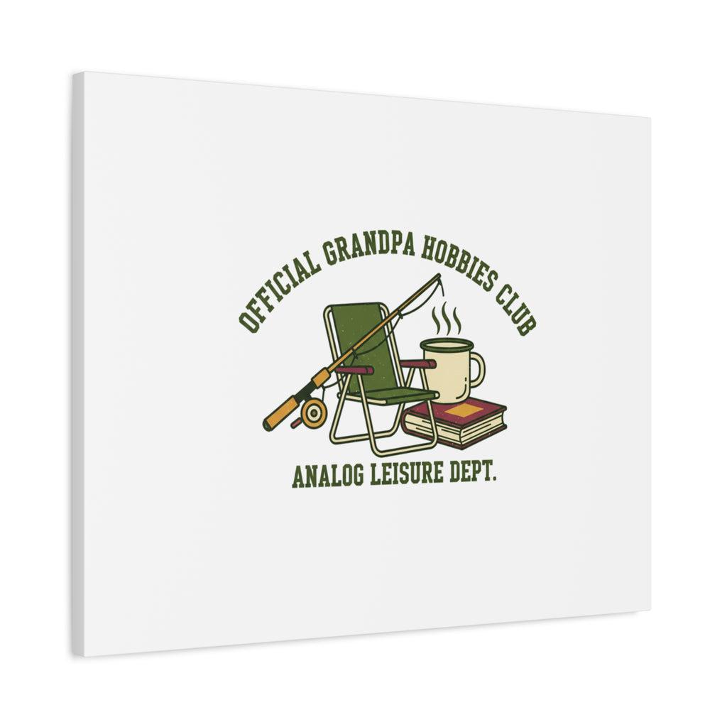 Analog Leisure Dept. Fishing Graphic Canvas | Grandpa Core, Retro Wildlife