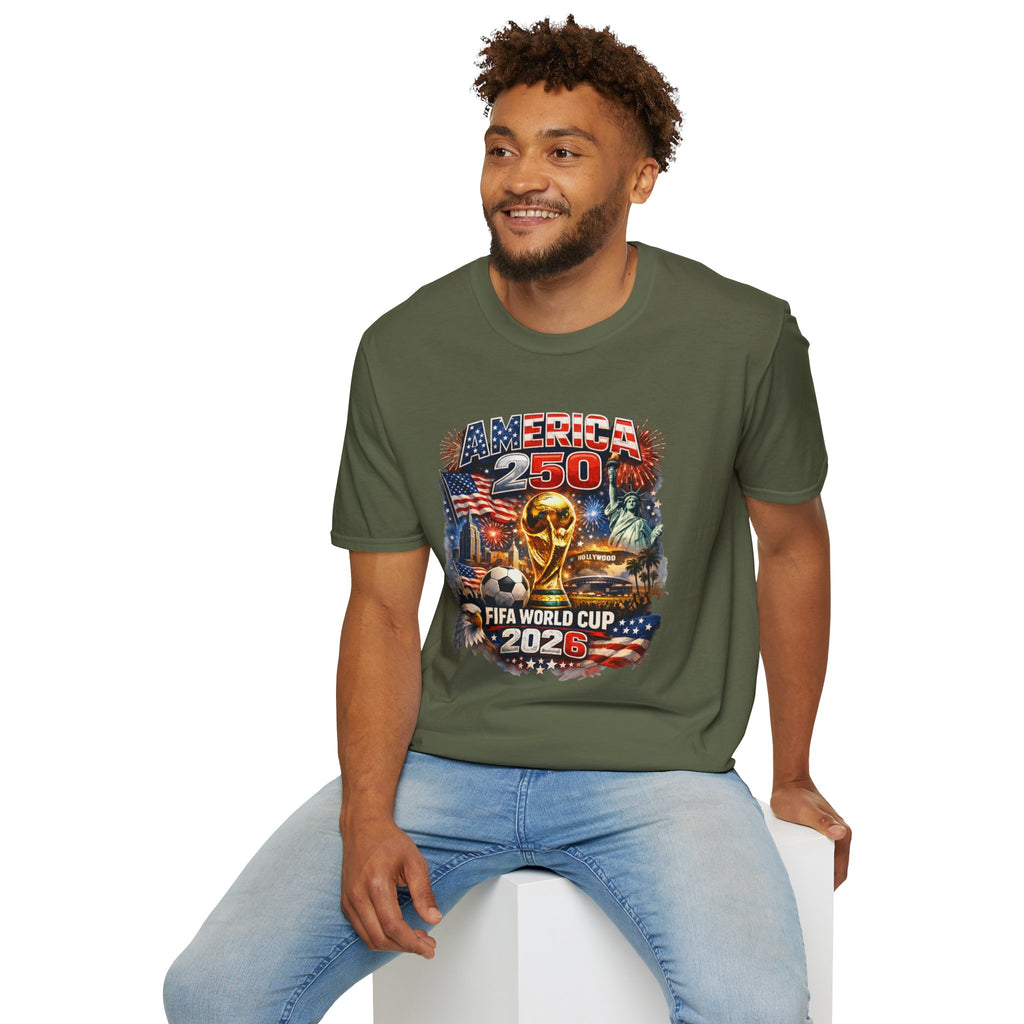 T-Shirt FIFA — America 250 World Cup 2026 Patriotic Soccer Celebration