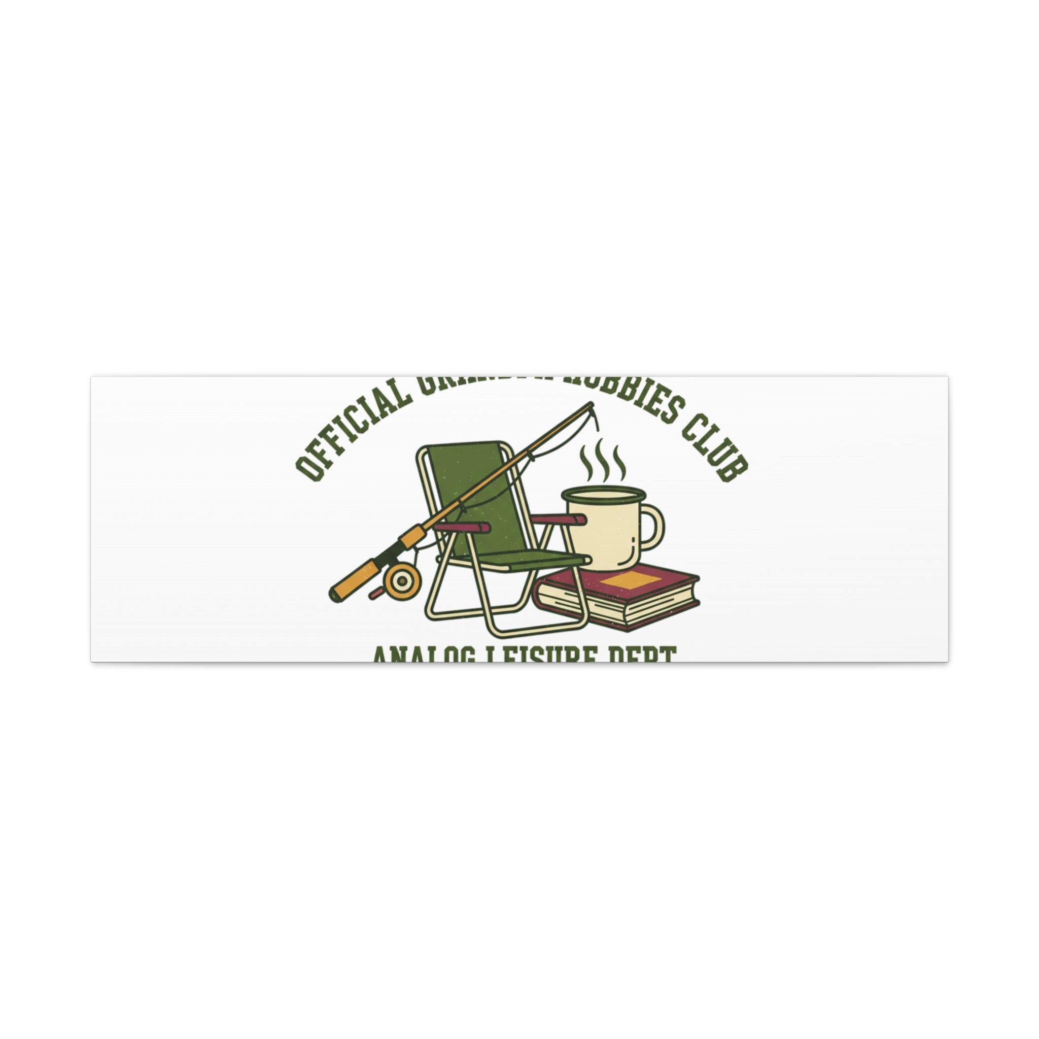Analog Leisure Dept. Fishing Graphic Canvas | Grandpa Core, Retro Wildlife