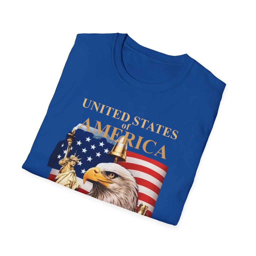 America 250th Anniversary T-Shirt – Bald Eagle, Flag & Liberty Icons (1776–2026)