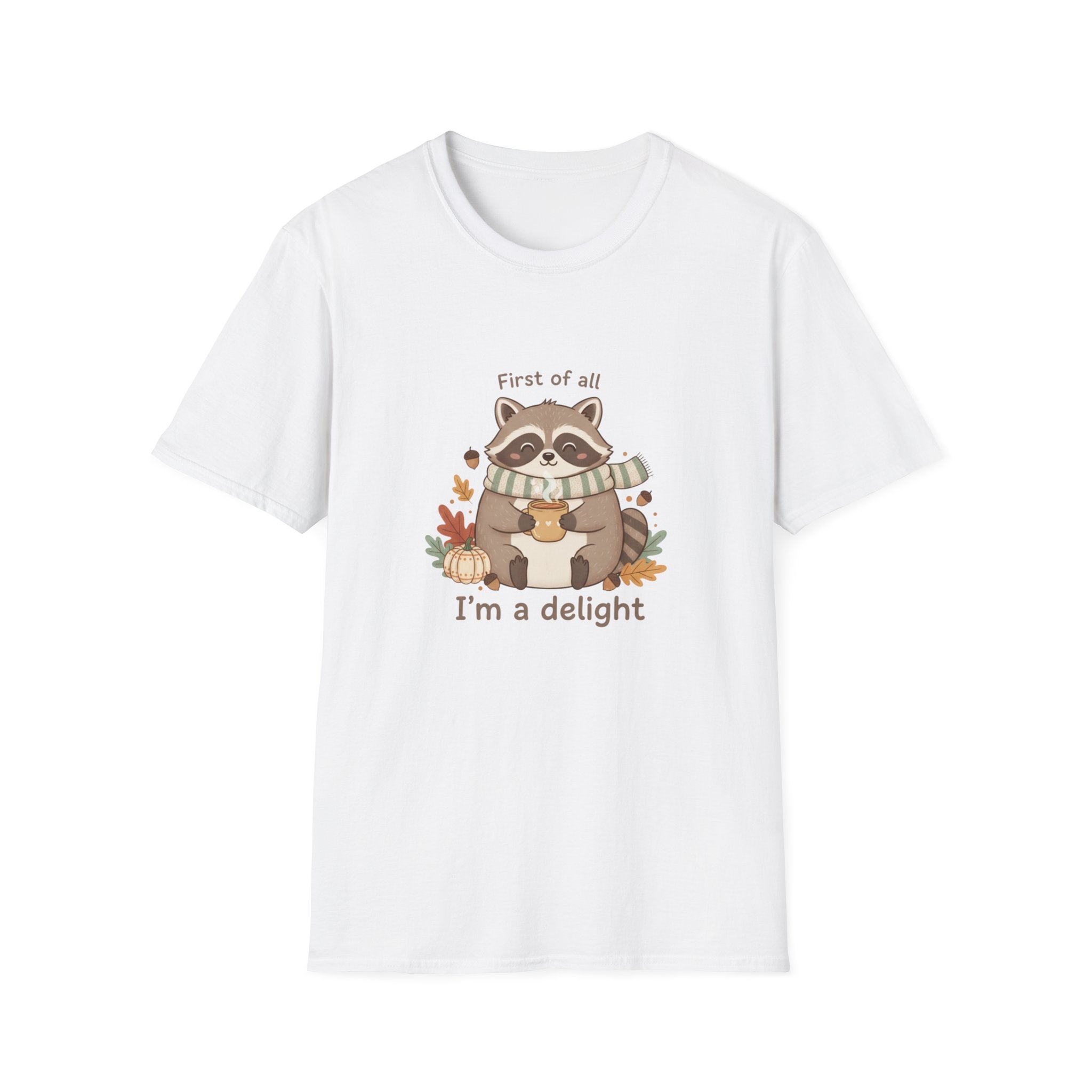 Cozy Raccoon Autumn Shirt | I'm a delight tee