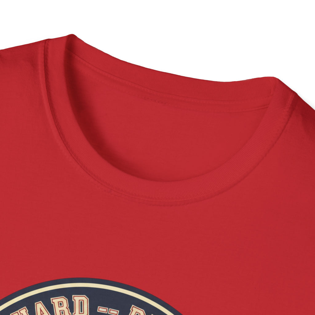 Baseball Tee — “Hit Hard • Run Fast • Turn Left” Vintage Softball Graphic Shirt