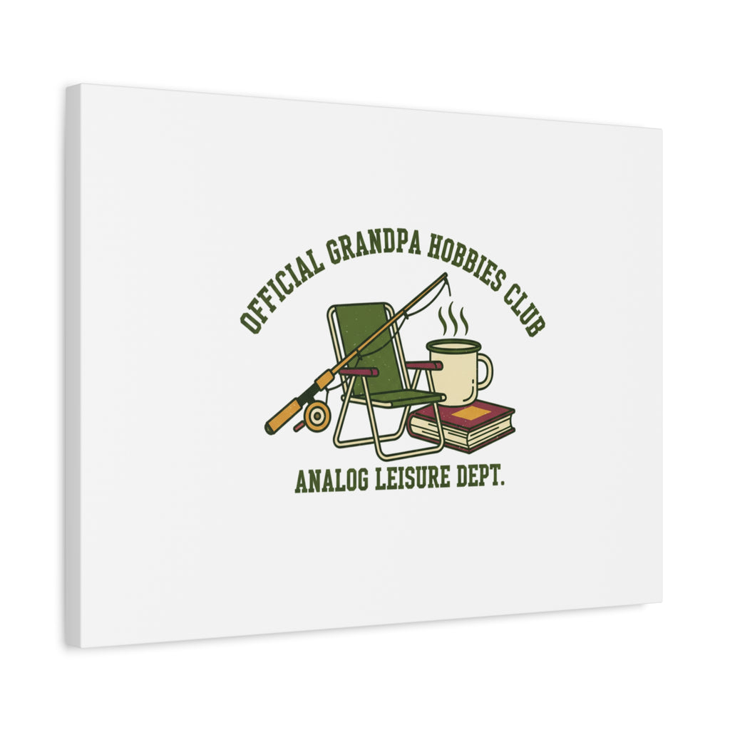 Analog Leisure Dept. Fishing Graphic Canvas | Grandpa Core, Retro Wildlife
