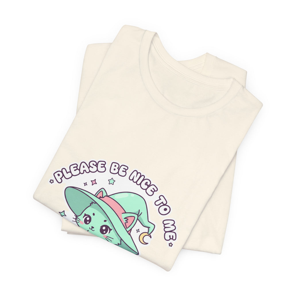 Please Be Nice To Me Tee | cute menacing shirt, kawaii threat