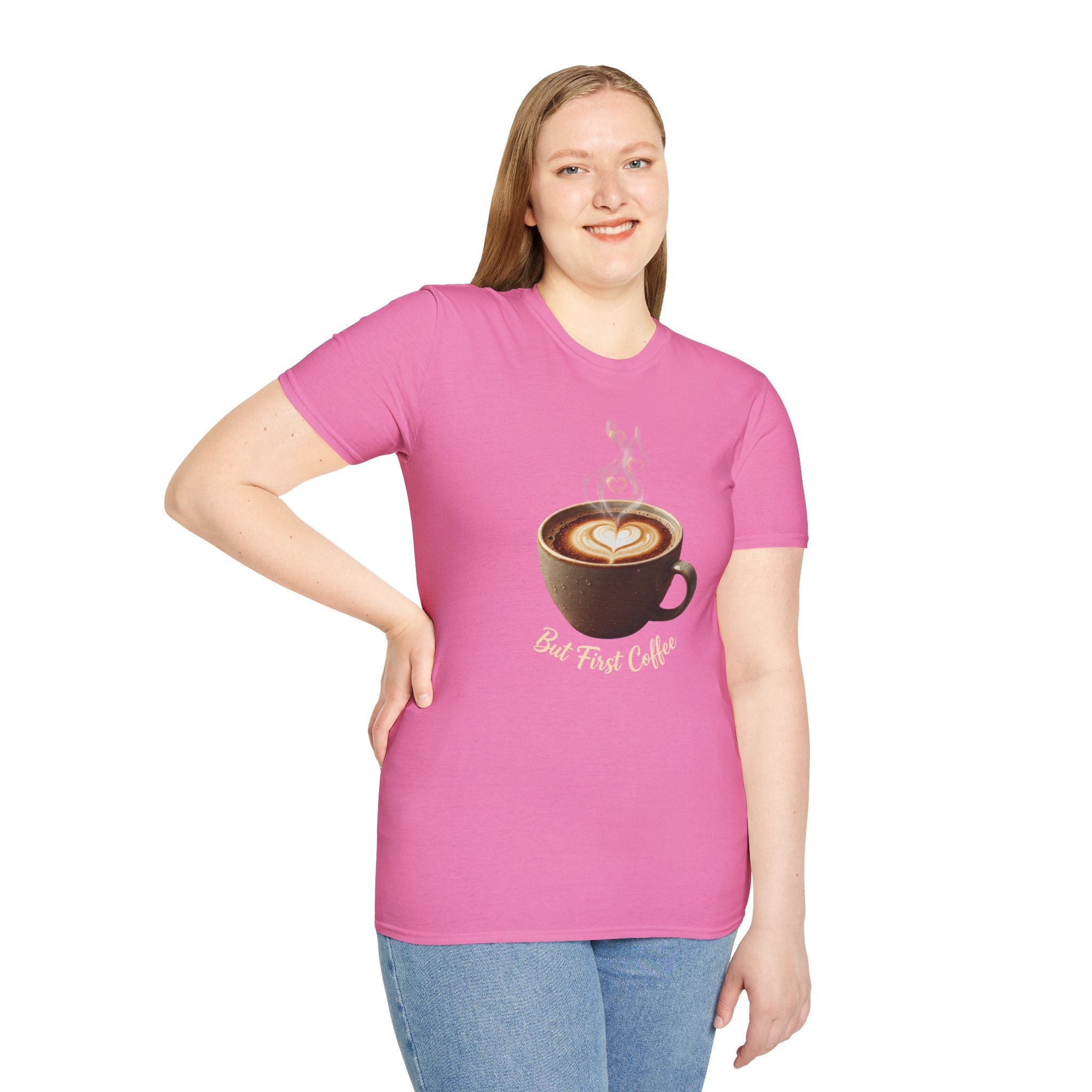 Coffee Lover T-Shirt — Latte Art Cup Graphic Tee