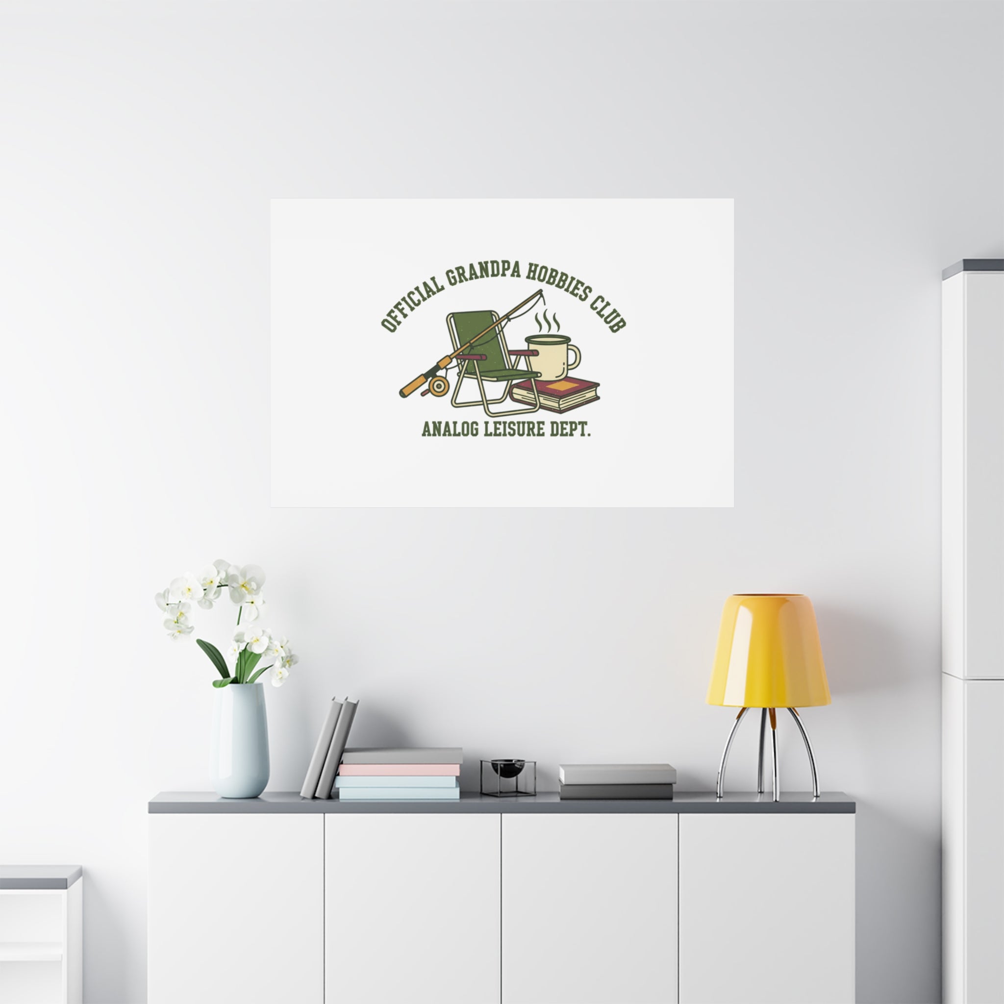 Analog Leisure Dept. Fishing Graphic Canvas | Grandpa Core, Retro Wildlife