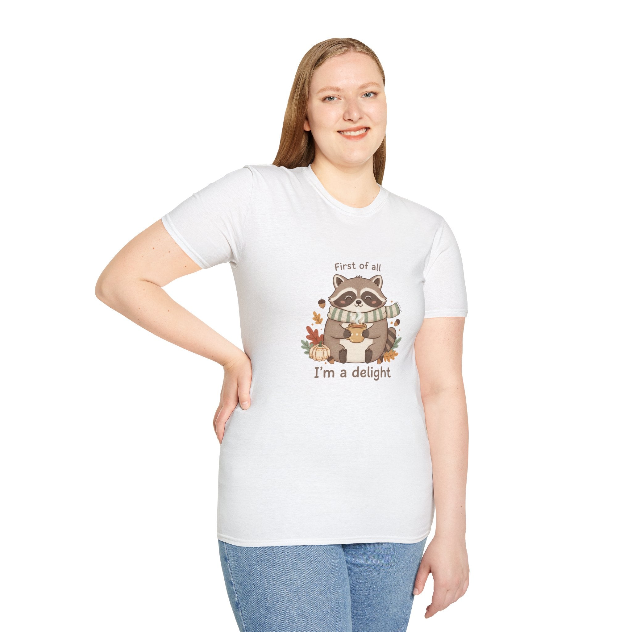 Cozy Raccoon Autumn Shirt | I'm a delight tee