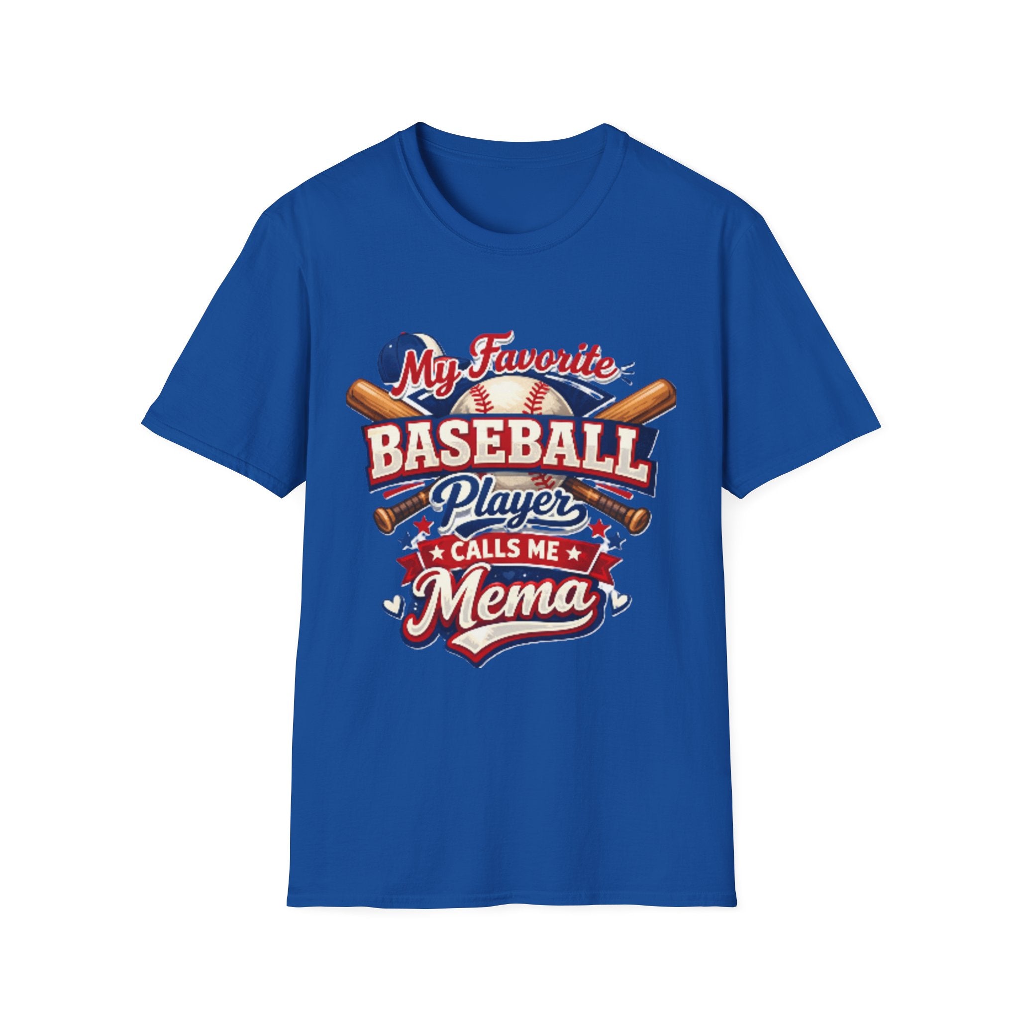 Baseball Mama T-Shirt — “My Favorite Baseball Player Calls Me Mama” Graphic Shirt