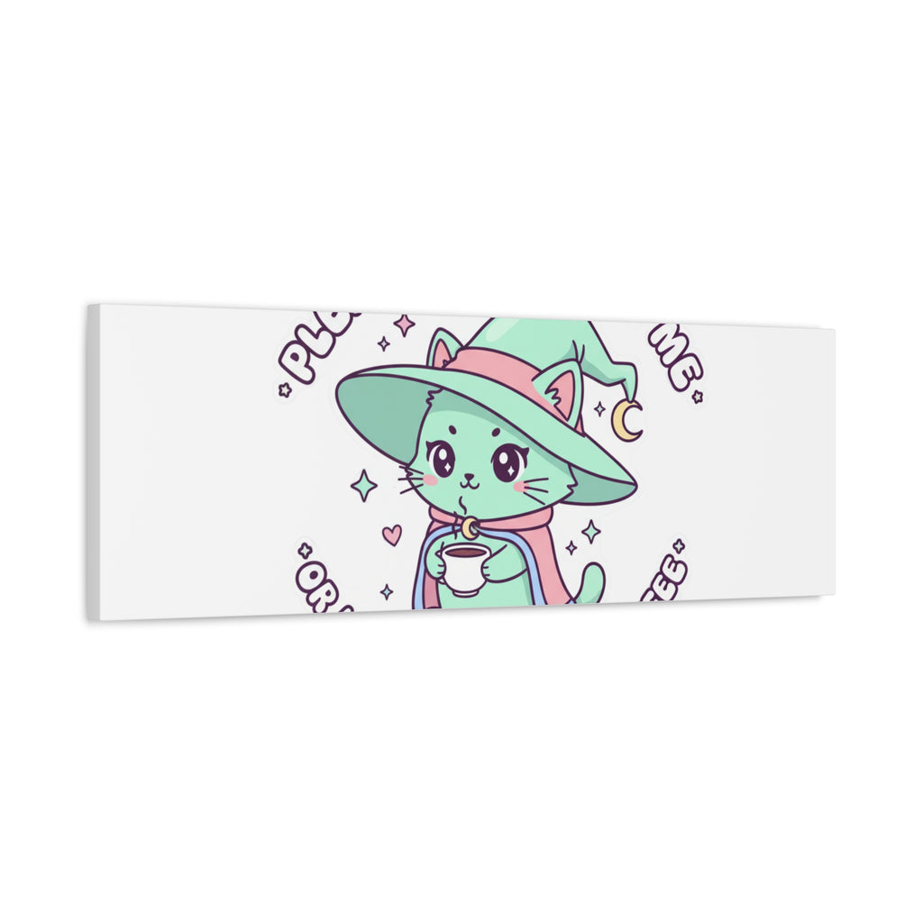 Please Be Nice To Me Canvas | Soft Threat kawaii menacing art