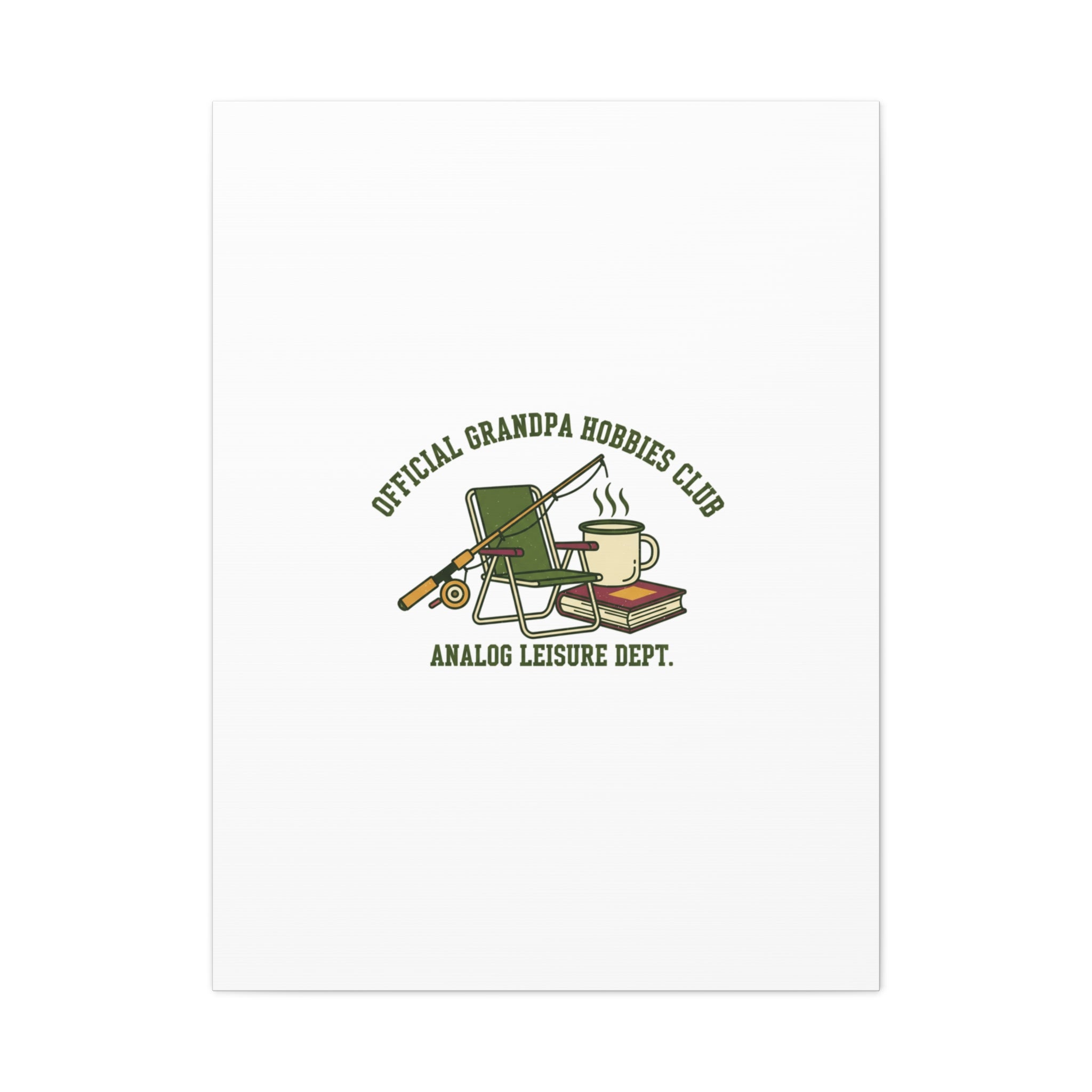 Analog Leisure Dept. Fishing Graphic Canvas | Grandpa Core, Retro Wildlife