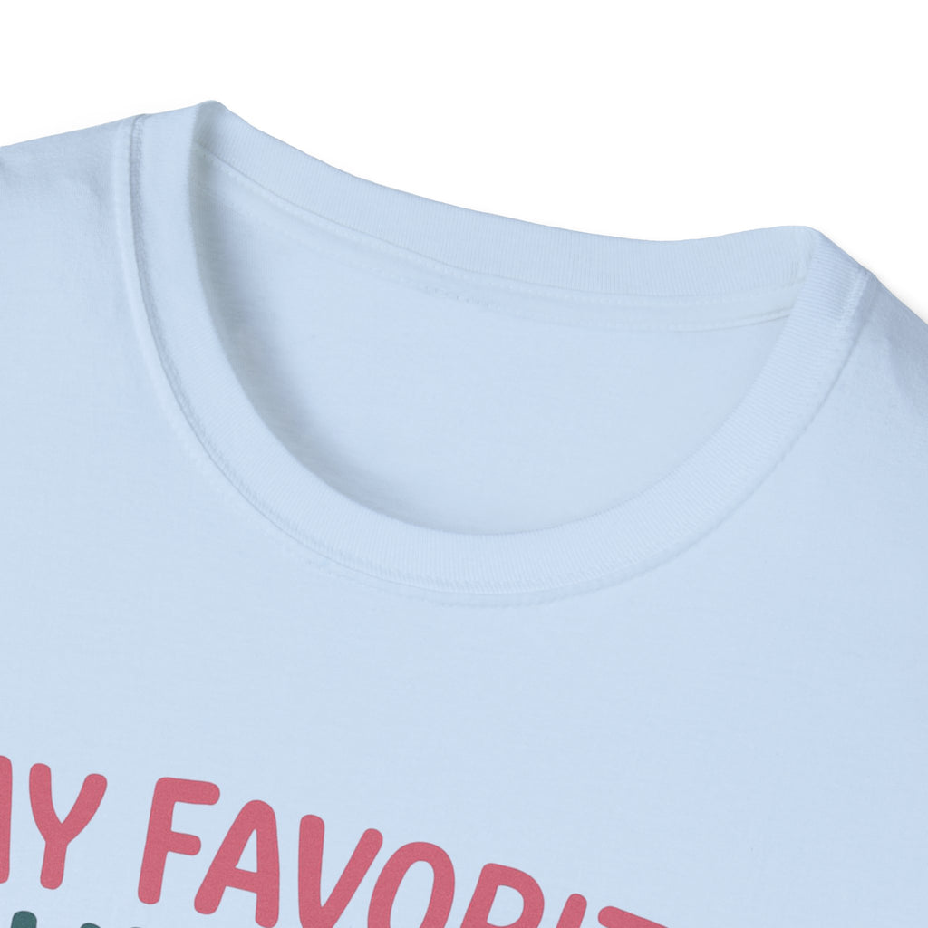 Gymnast Mom T‑Shirt — "My Favorite Gymnast Calls Me Mom" Cute Athletic Mom Tee