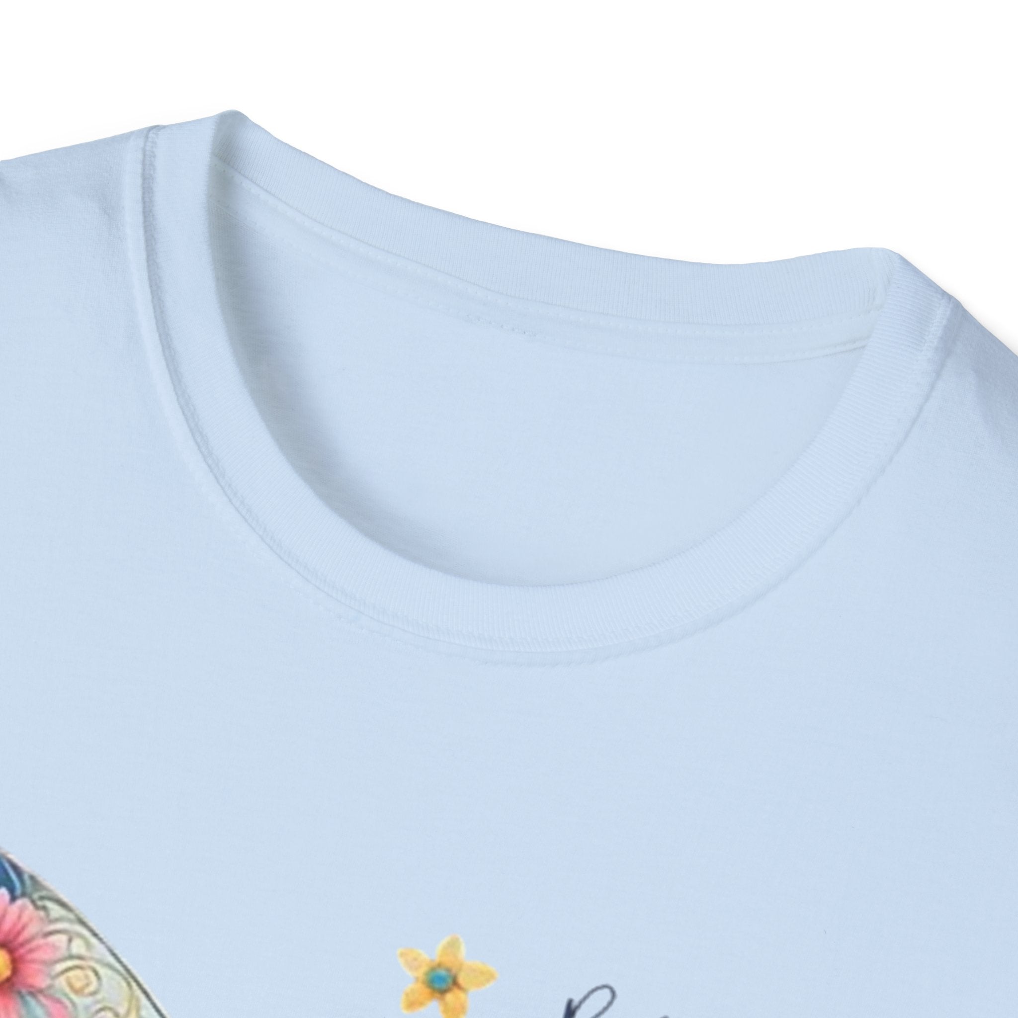 Butterfly Faith T-Shirt — "I am loved by God and held by Jesus and the Spirit" Christian Tee