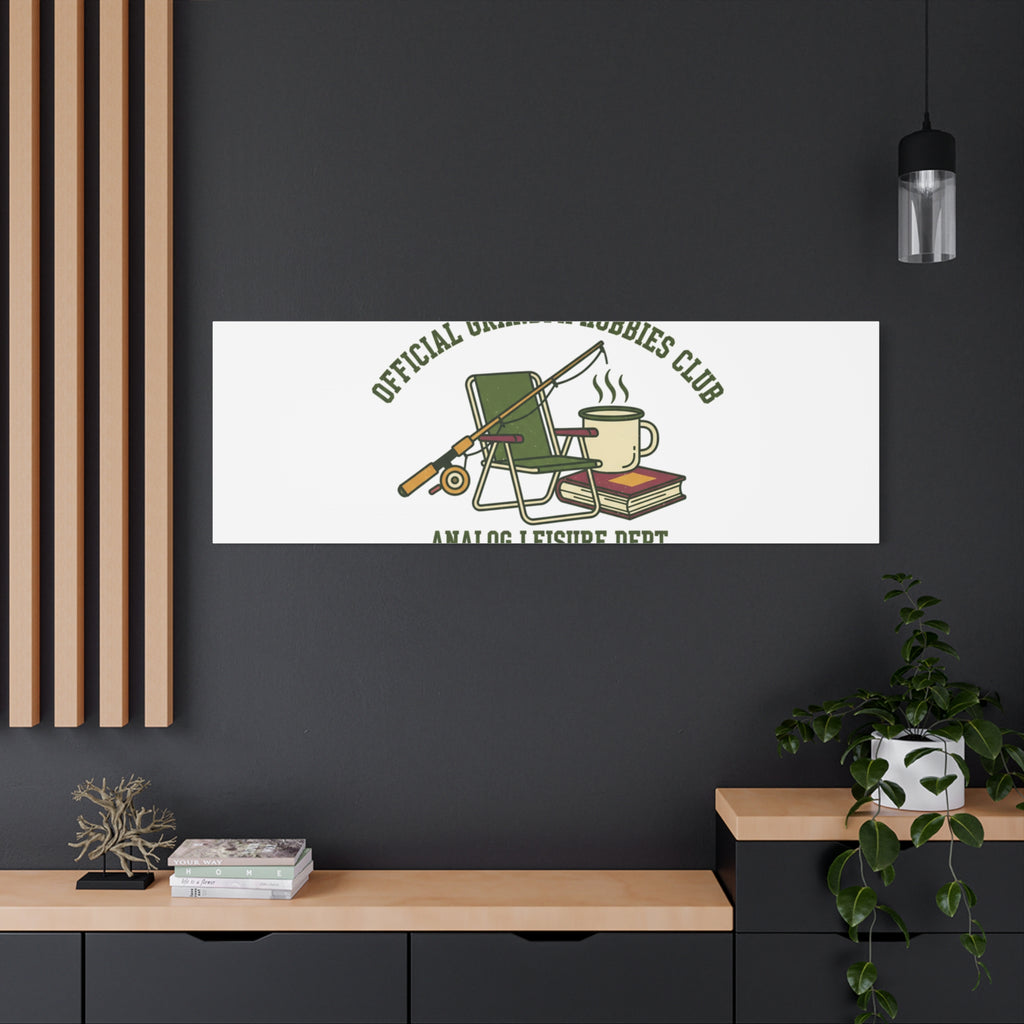 Analog Leisure Dept. Fishing Graphic Canvas | Grandpa Core, Retro Wildlife