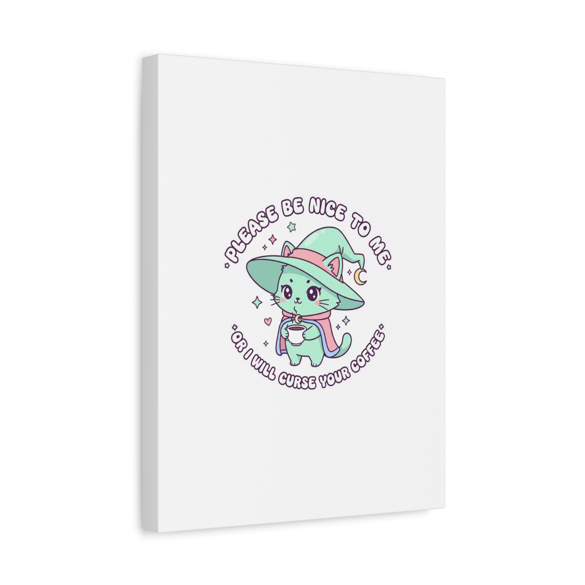 Please Be Nice To Me Canvas | Soft Threat kawaii menacing art
