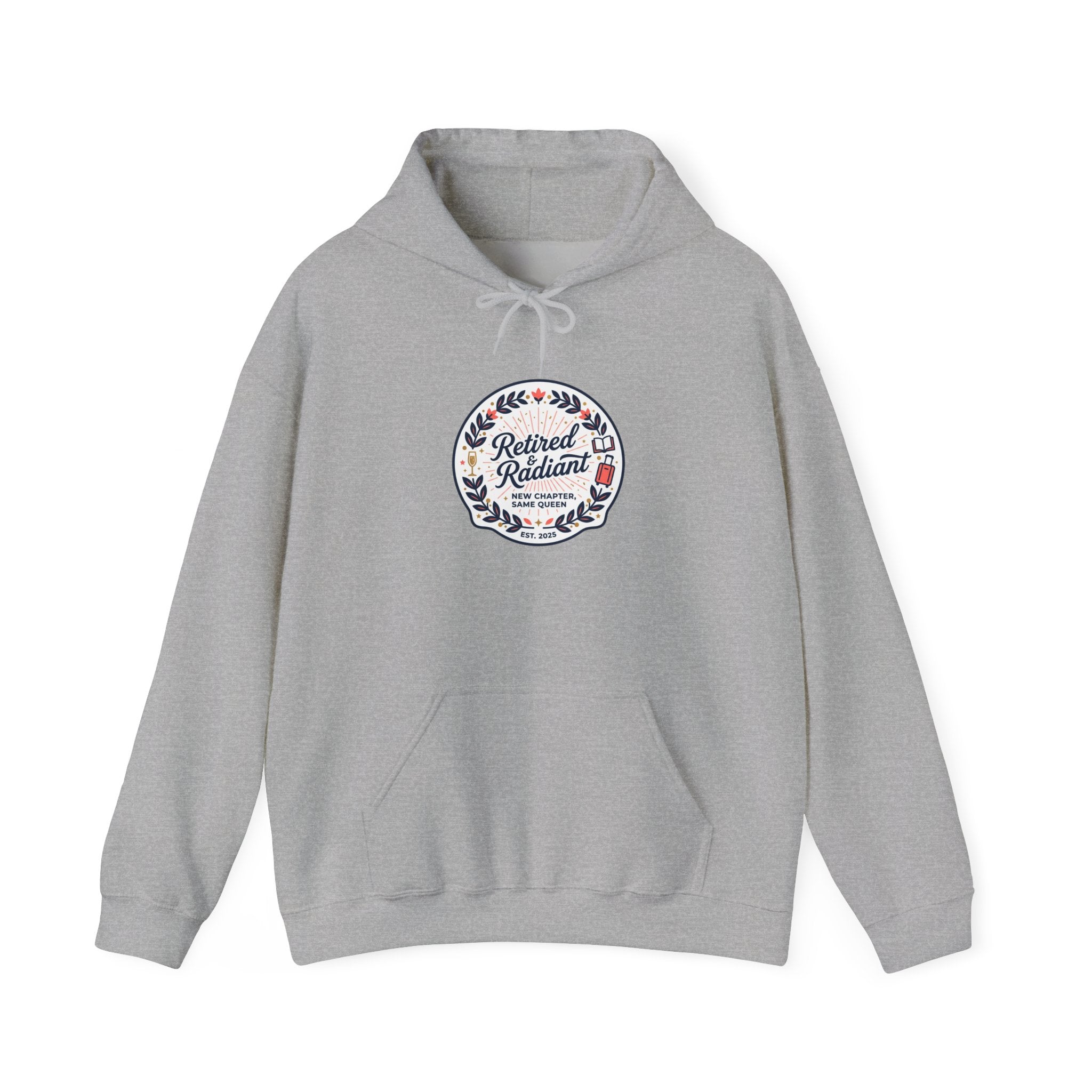 Retired & Radiant Hoodie | retirement gifts for women, personalized retirement gifts