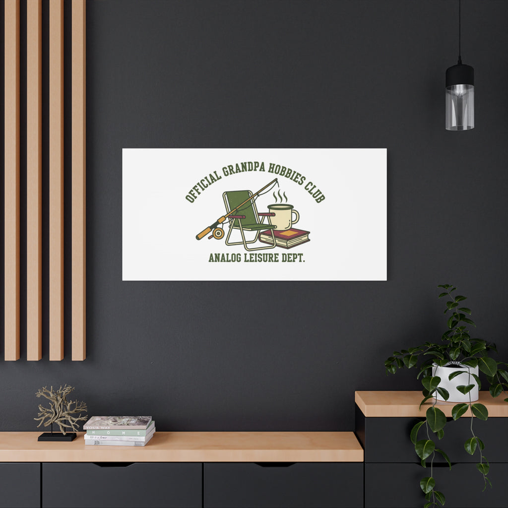 Analog Leisure Dept. Fishing Graphic Canvas | Grandpa Core, Retro Wildlife