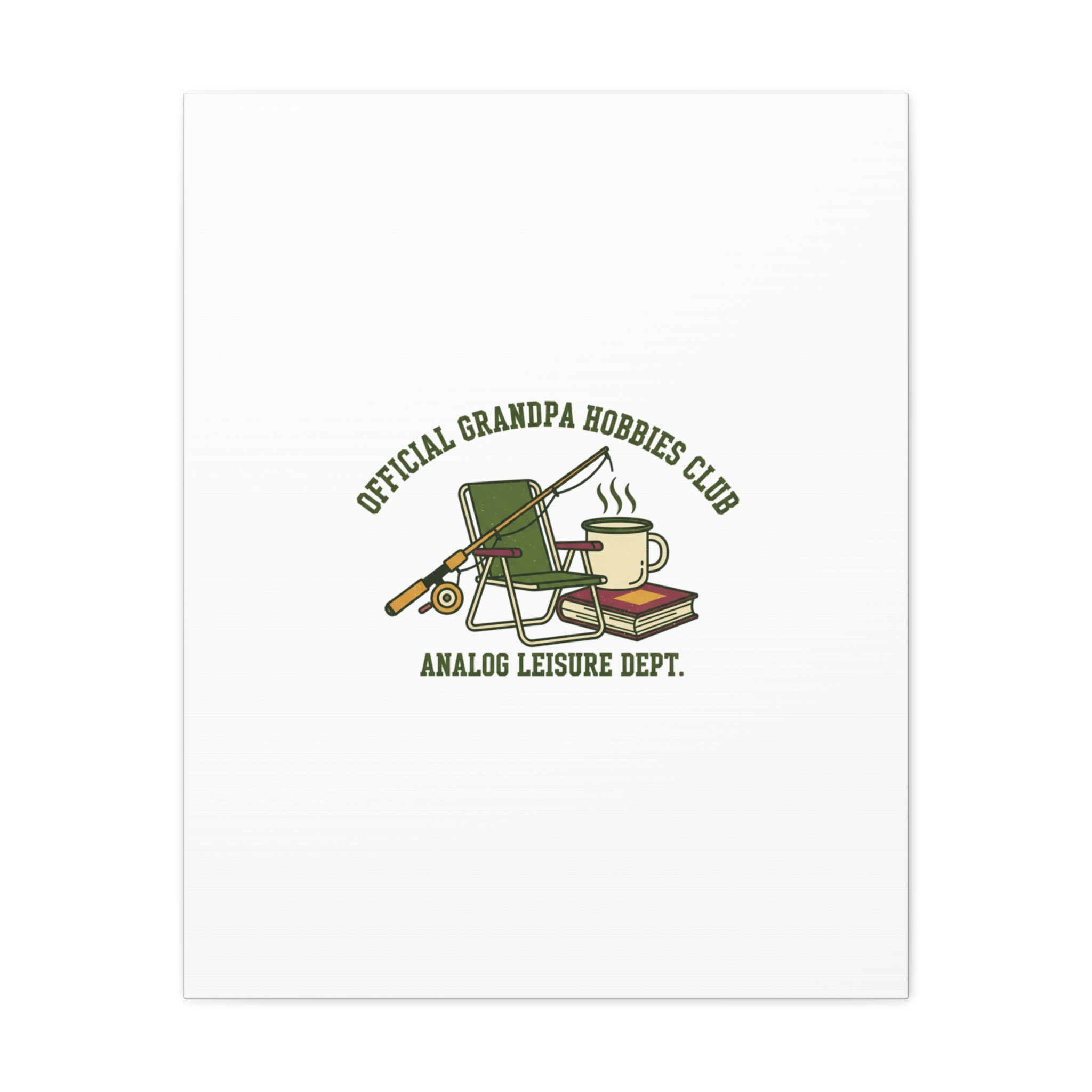 Analog Leisure Dept. Fishing Graphic Canvas | Grandpa Core, Retro Wildlife