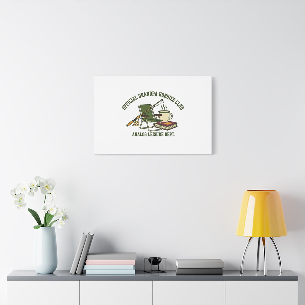 Analog Leisure Dept. Fishing Graphic Canvas | Grandpa Core, Retro Wildlife