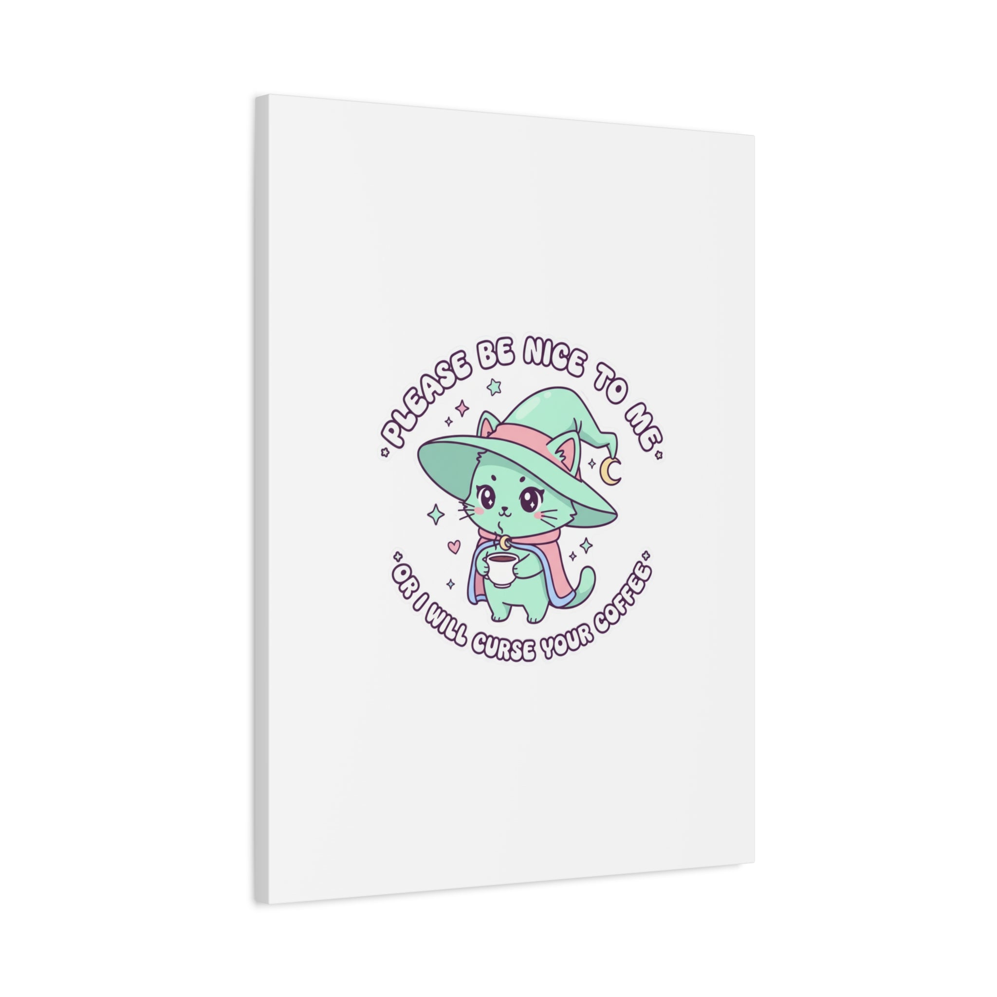 Please Be Nice To Me Canvas | Soft Threat kawaii menacing art