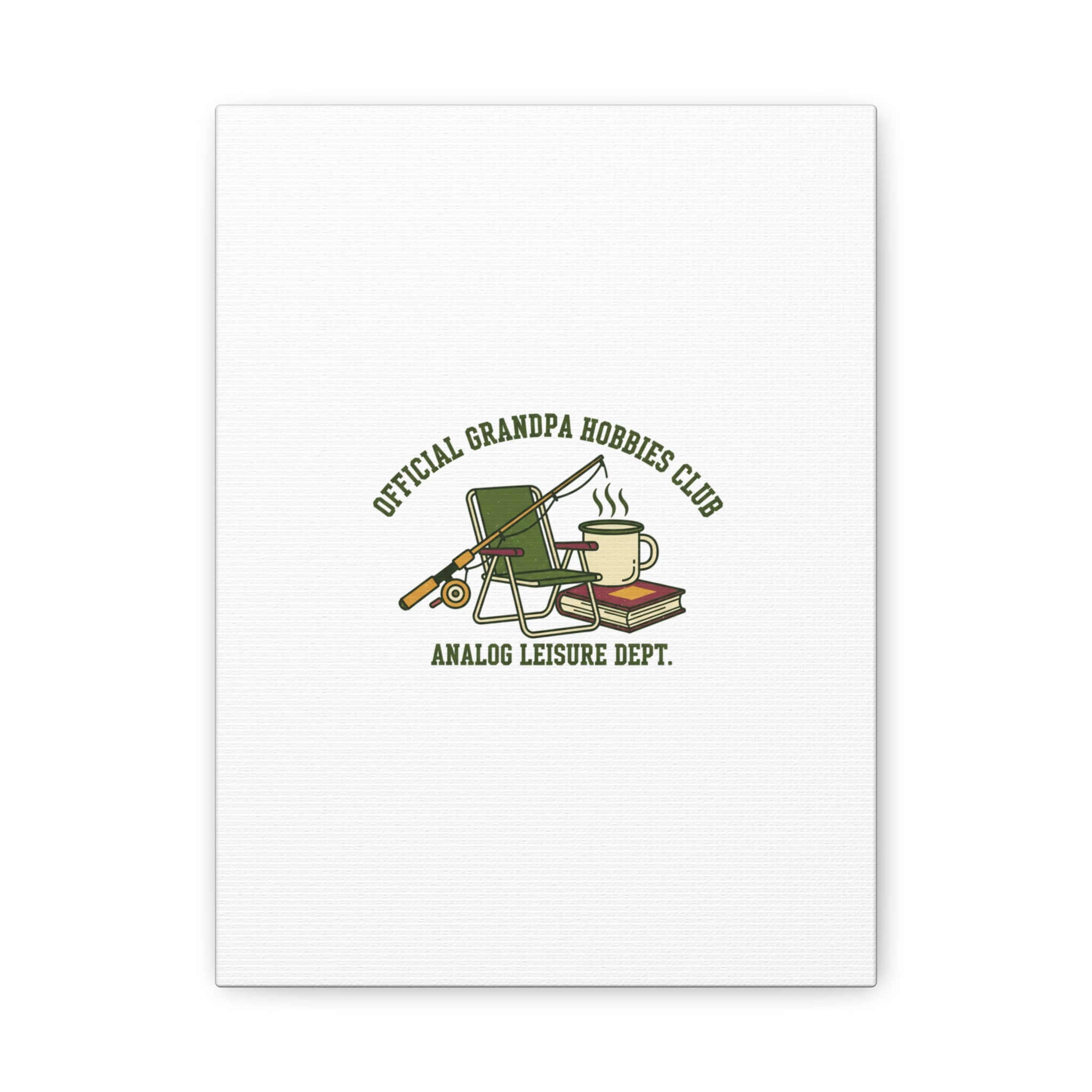 Analog Leisure Dept. Fishing Graphic Canvas | Grandpa Core, Retro Wildlife