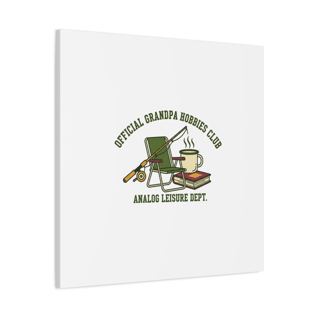 Analog Leisure Dept. Fishing Graphic Canvas | Grandpa Core, Retro Wildlife