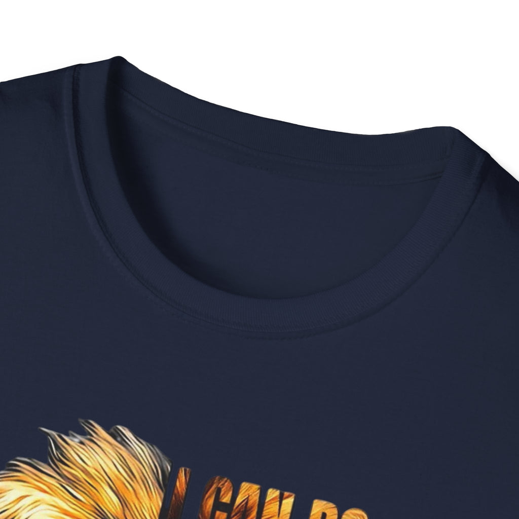 Christian Lion T-Shirt — "I Can Do All Things Through Christ Who Strengthens Me" Inspirational Tee